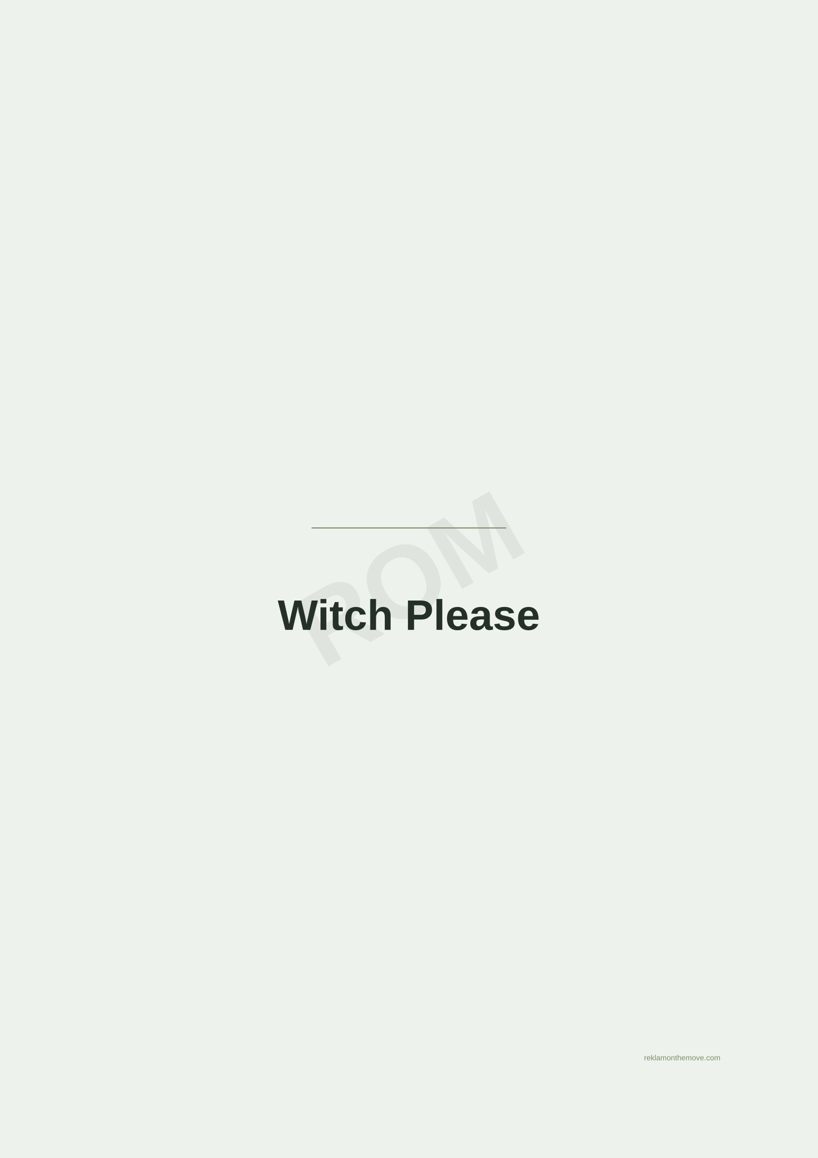 Witch Please · Adaçayı — ROM dijital ürün önizlemesi (filigranlı)