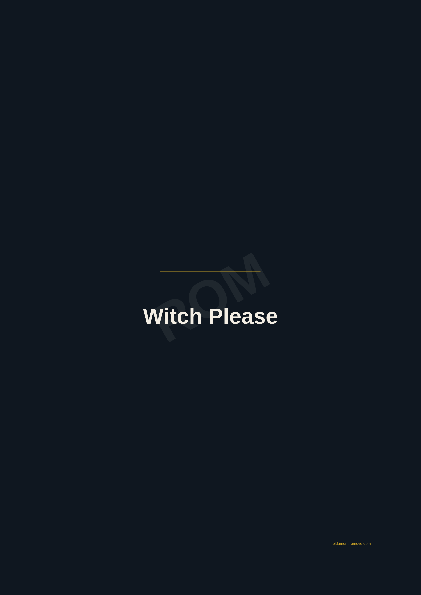 Witch Please · Gece — ROM dijital ürün önizlemesi (filigranlı)