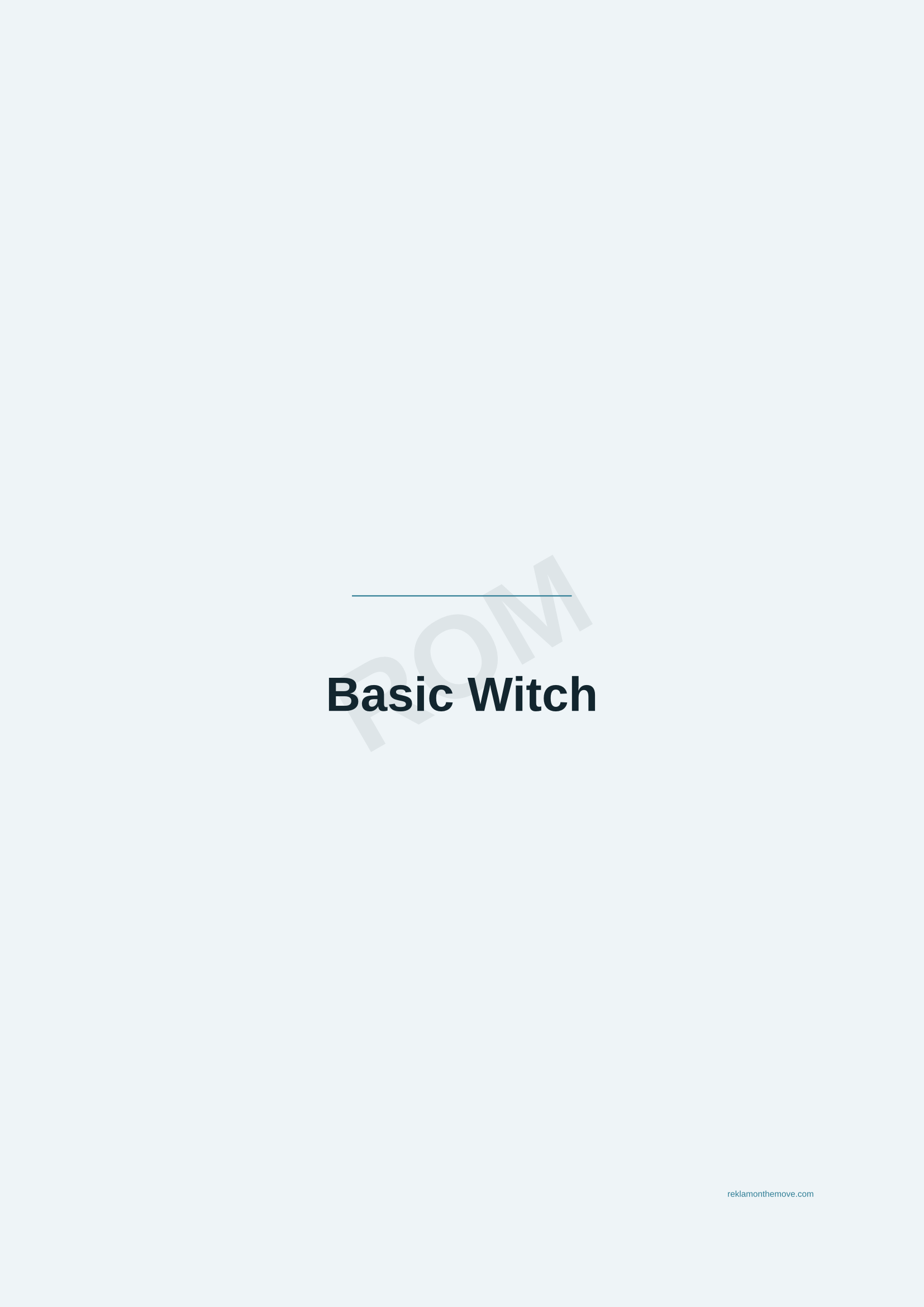 Basic Witch · Okyanus — ROM dijital ürün önizlemesi (filigranlı)