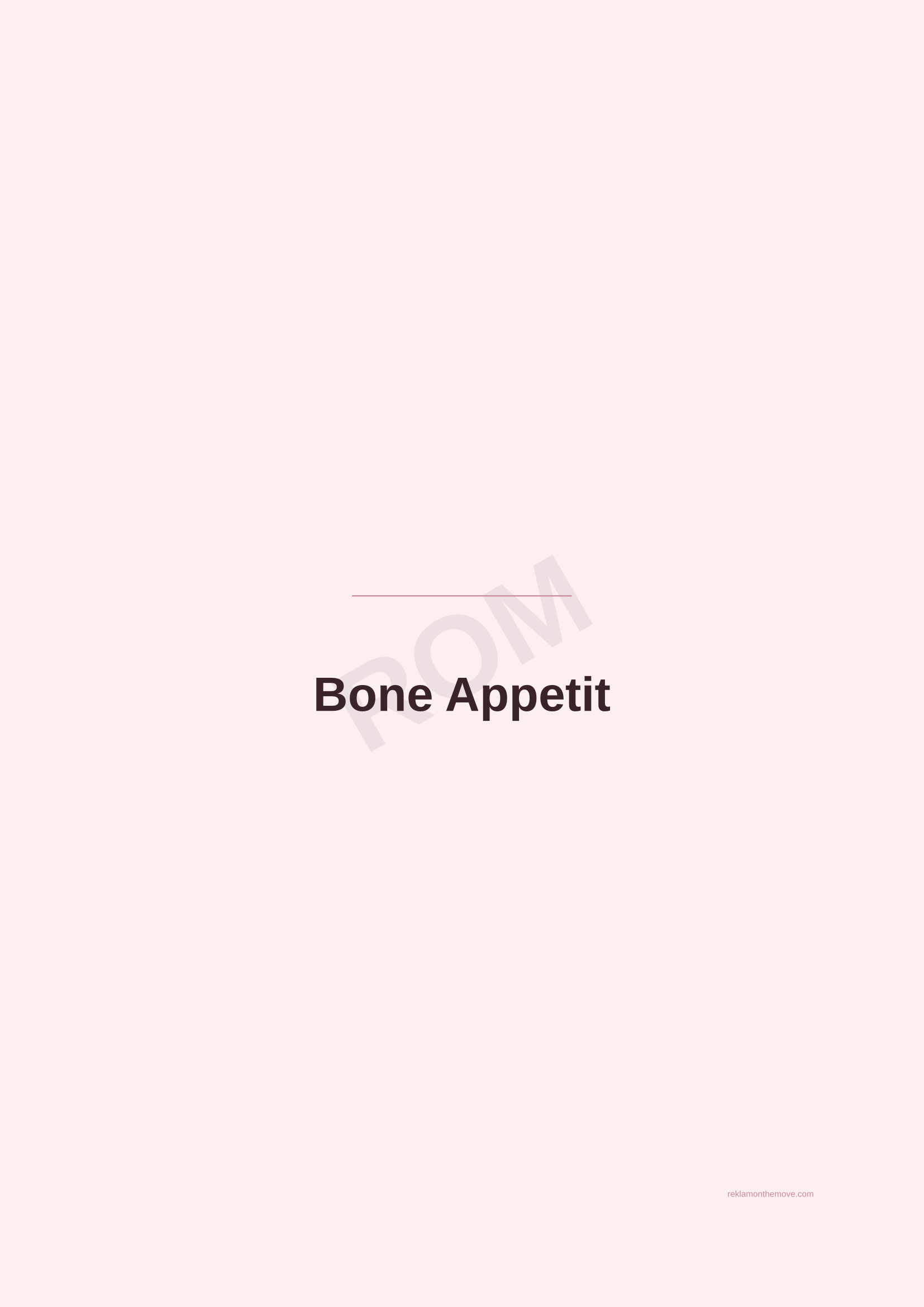 Bone Appetit · Gül — ROM dijital ürün önizlemesi (filigranlı)