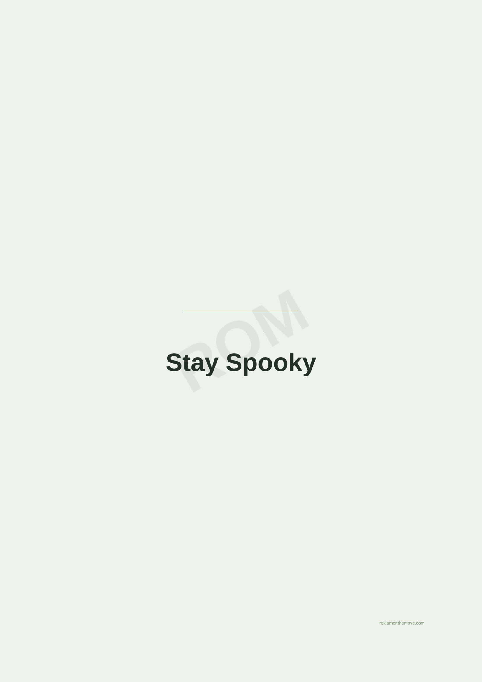 Stay Spooky · Adaçayı — ROM dijital ürün önizlemesi (filigranlı)