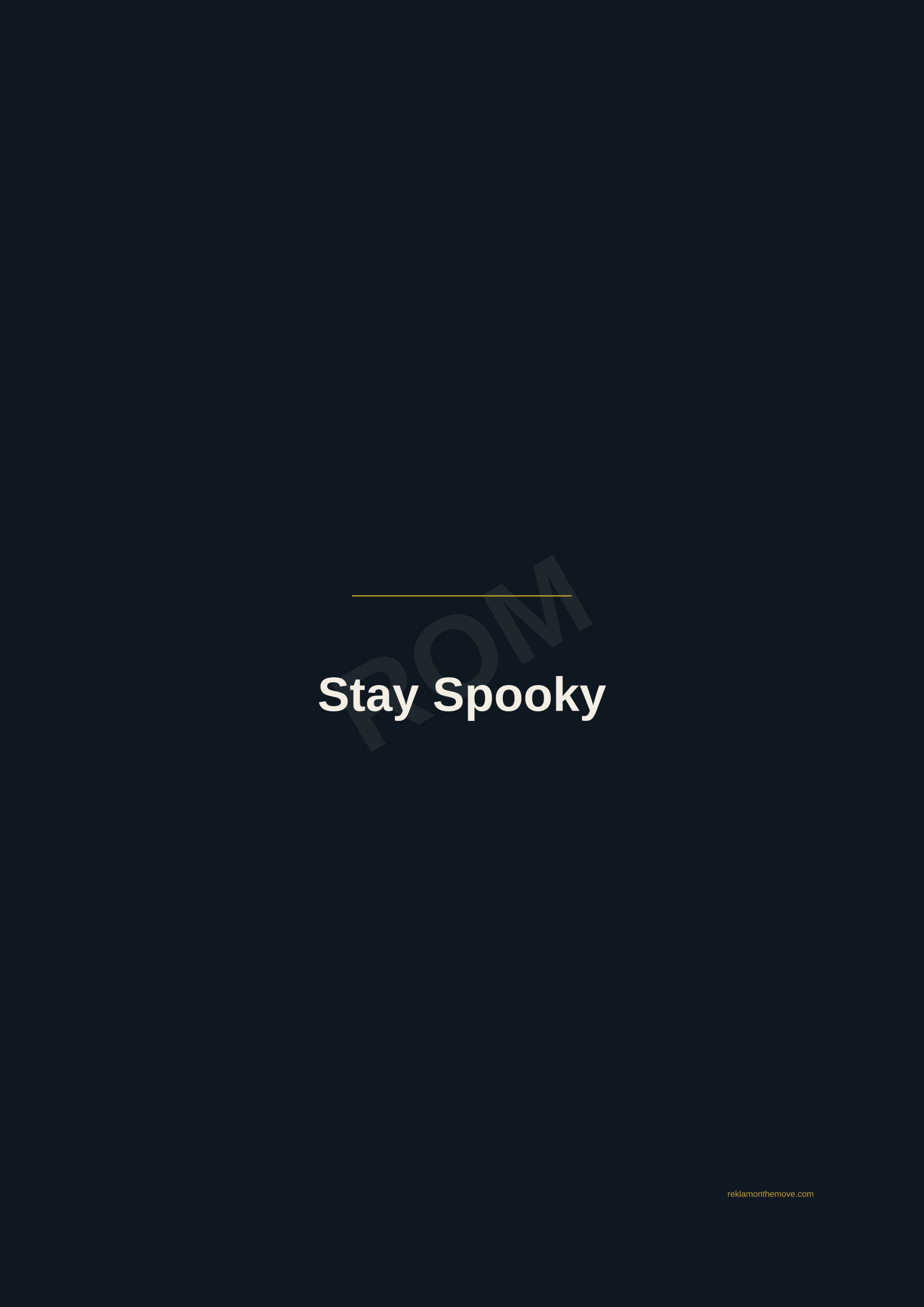 Stay Spooky · Gece — ROM dijital ürün önizlemesi (filigranlı)
