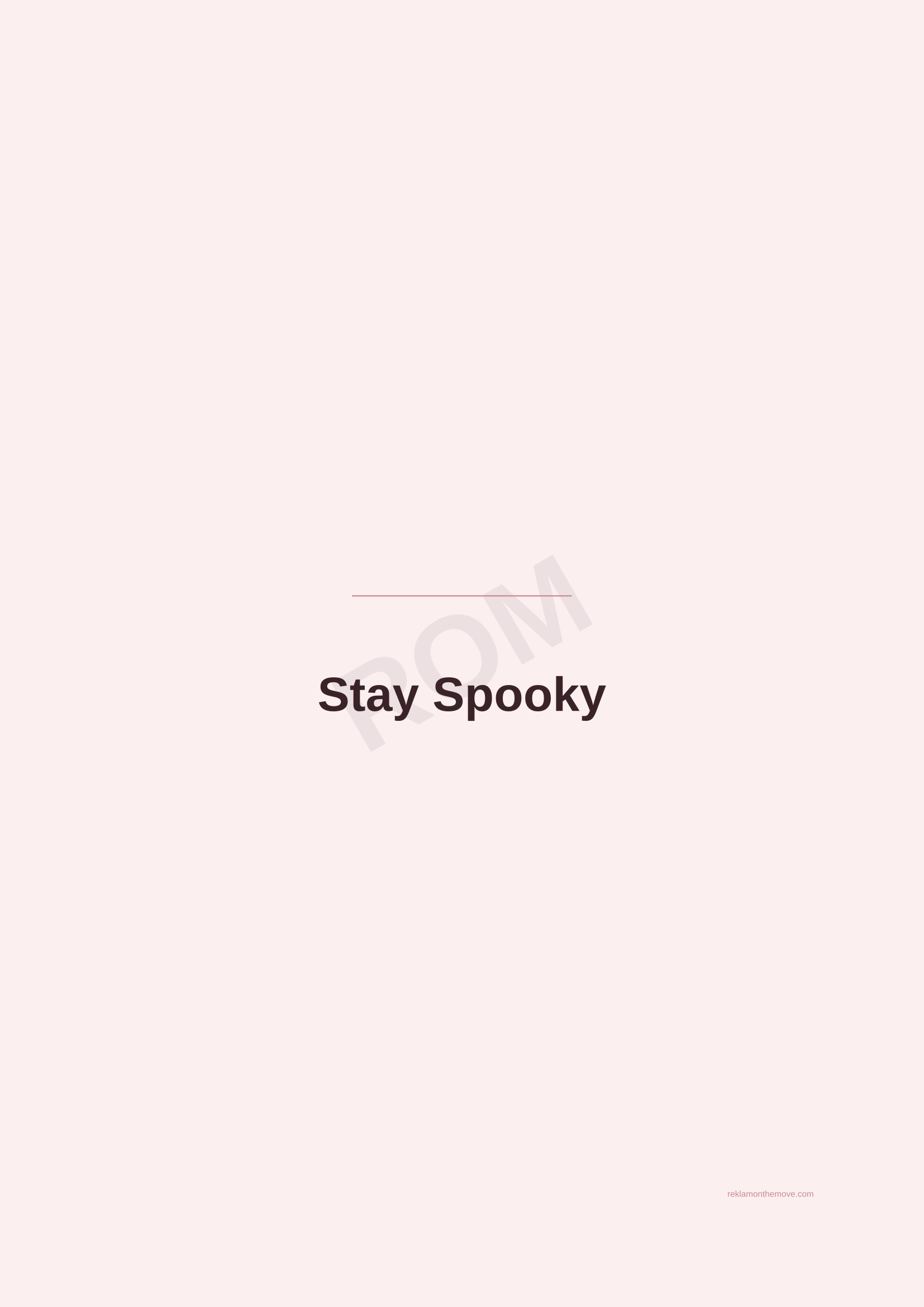 Stay Spooky · Gül — ROM dijital ürün önizlemesi (filigranlı)