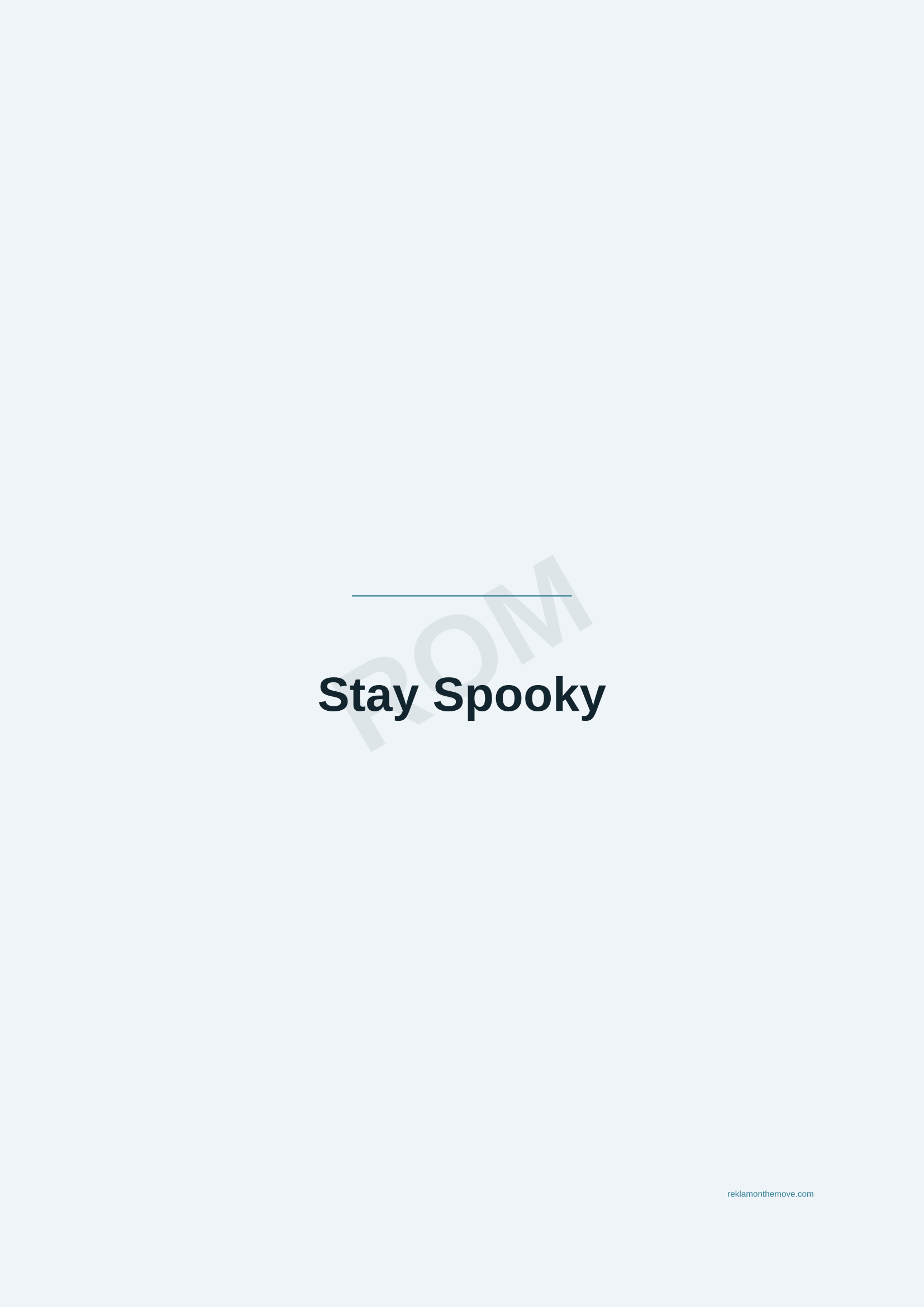 Stay Spooky · Okyanus — ROM dijital ürün önizlemesi (filigranlı)