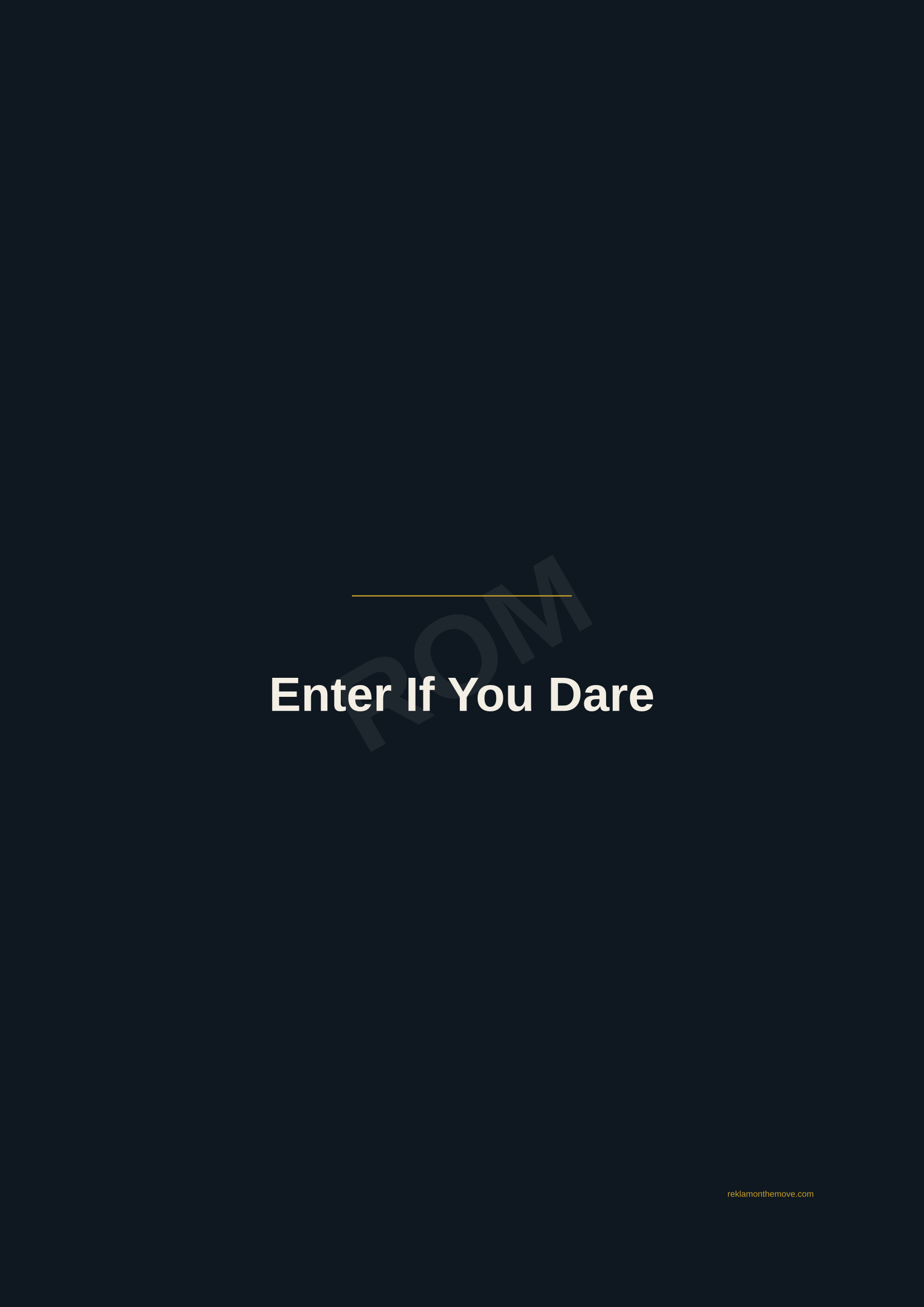 Enter If You Dare · Gece — ROM dijital ürün önizlemesi (filigranlı)