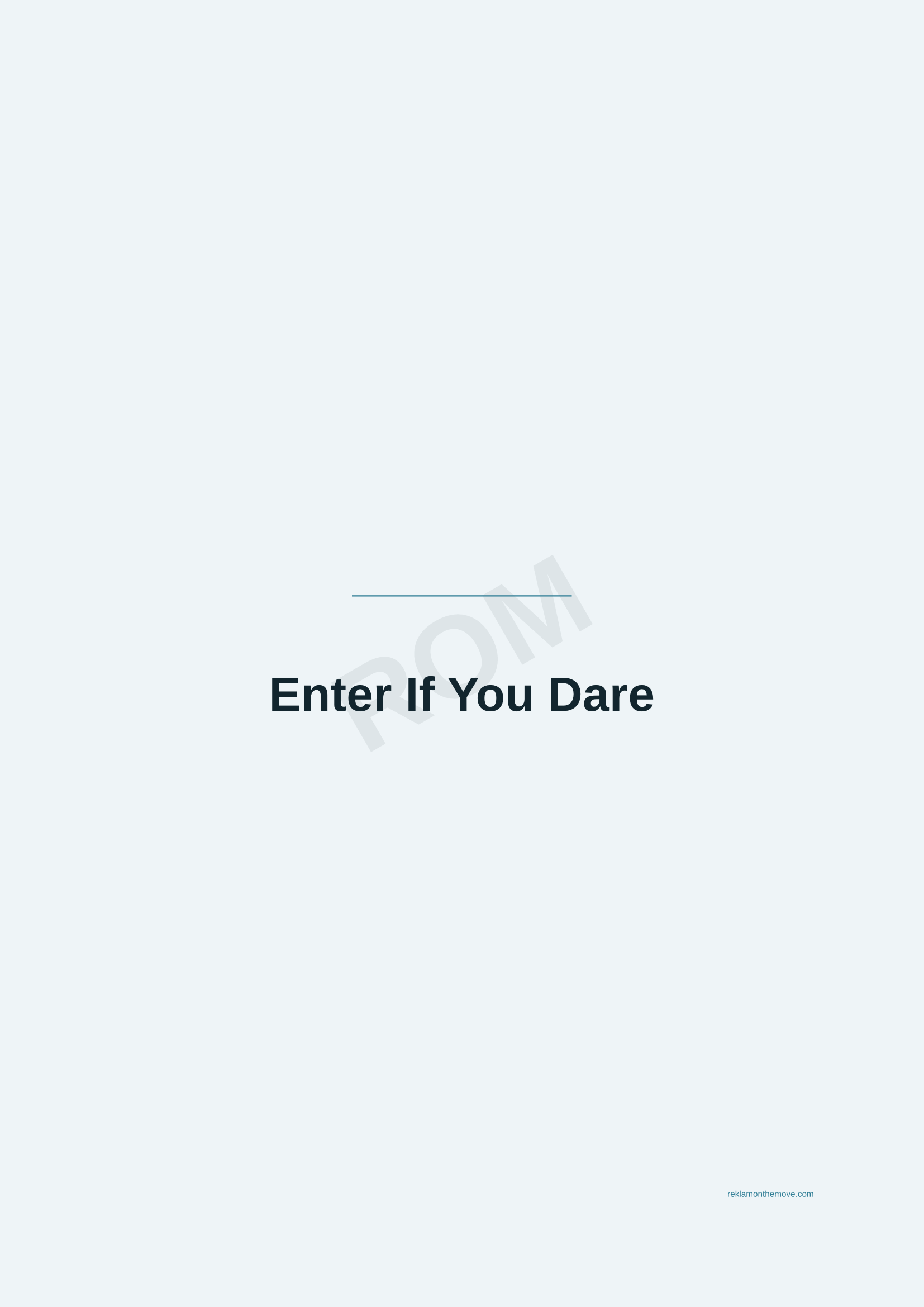 Enter If You Dare · Okyanus — ROM dijital ürün önizlemesi (filigranlı)