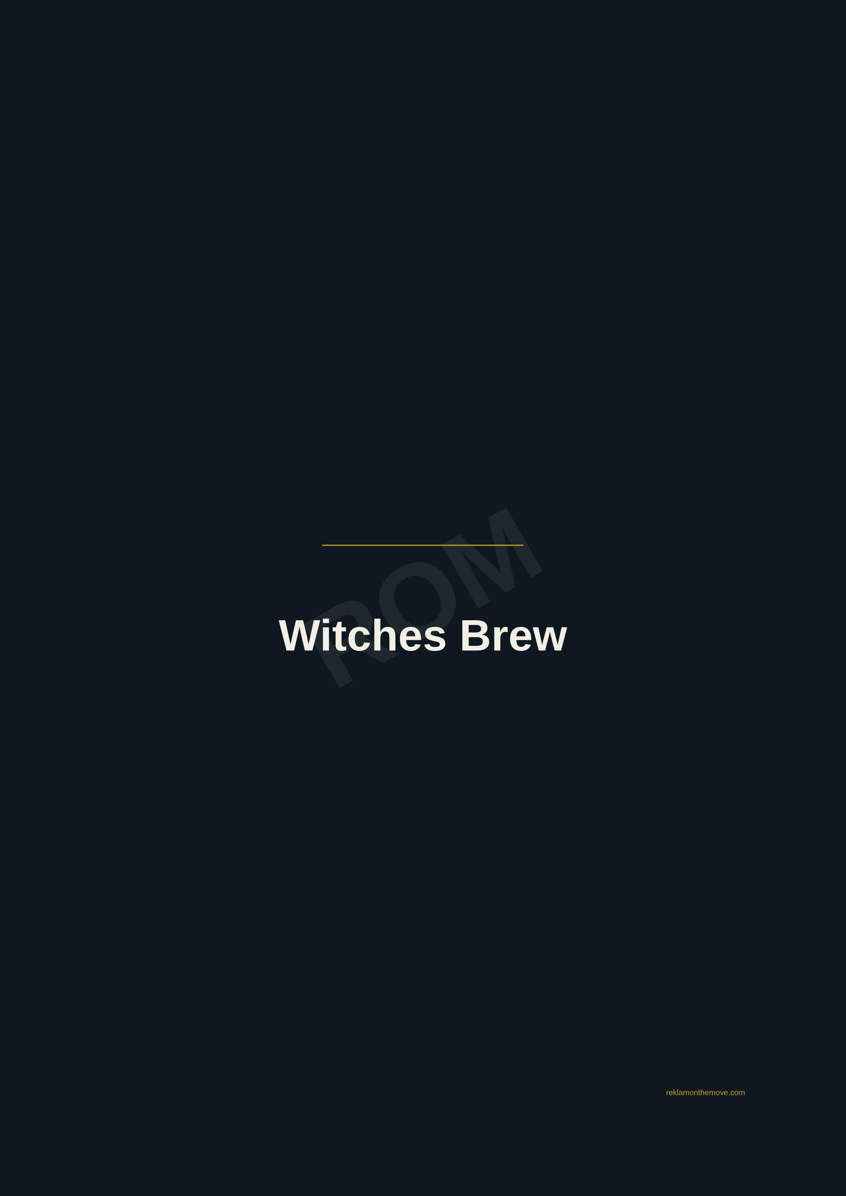 Witches Brew · Gece — ROM dijital ürün önizlemesi (filigranlı)