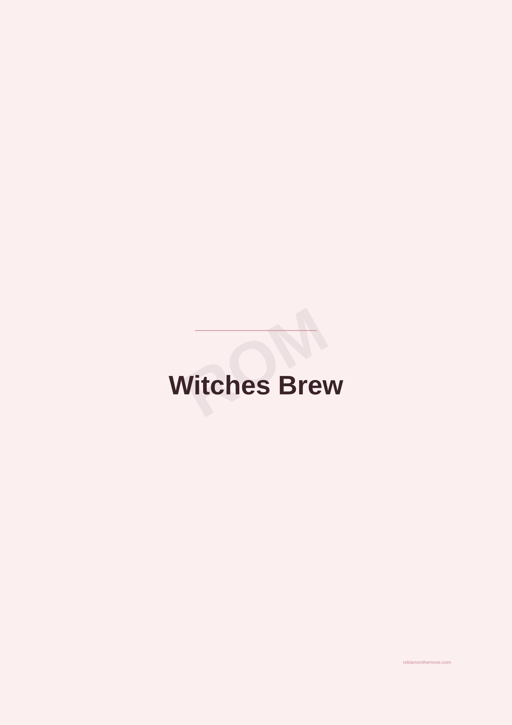 Witches Brew · Gül — ROM dijital ürün önizlemesi (filigranlı)