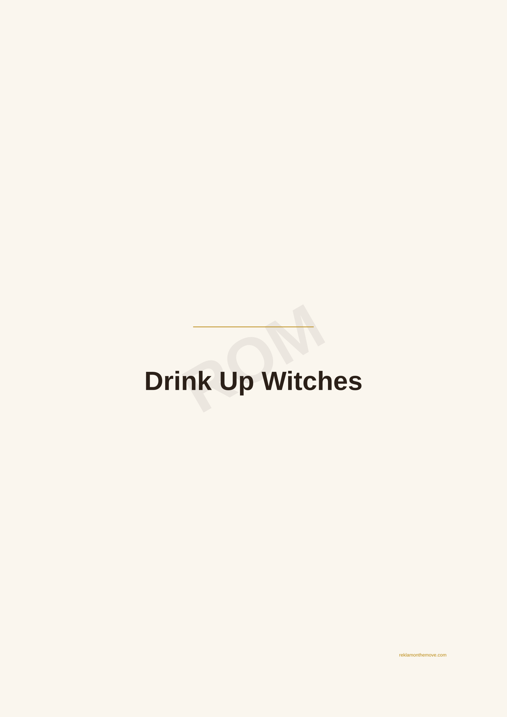 Drink Up Witches · Espresso — ROM dijital ürün önizlemesi (filigranlı)
