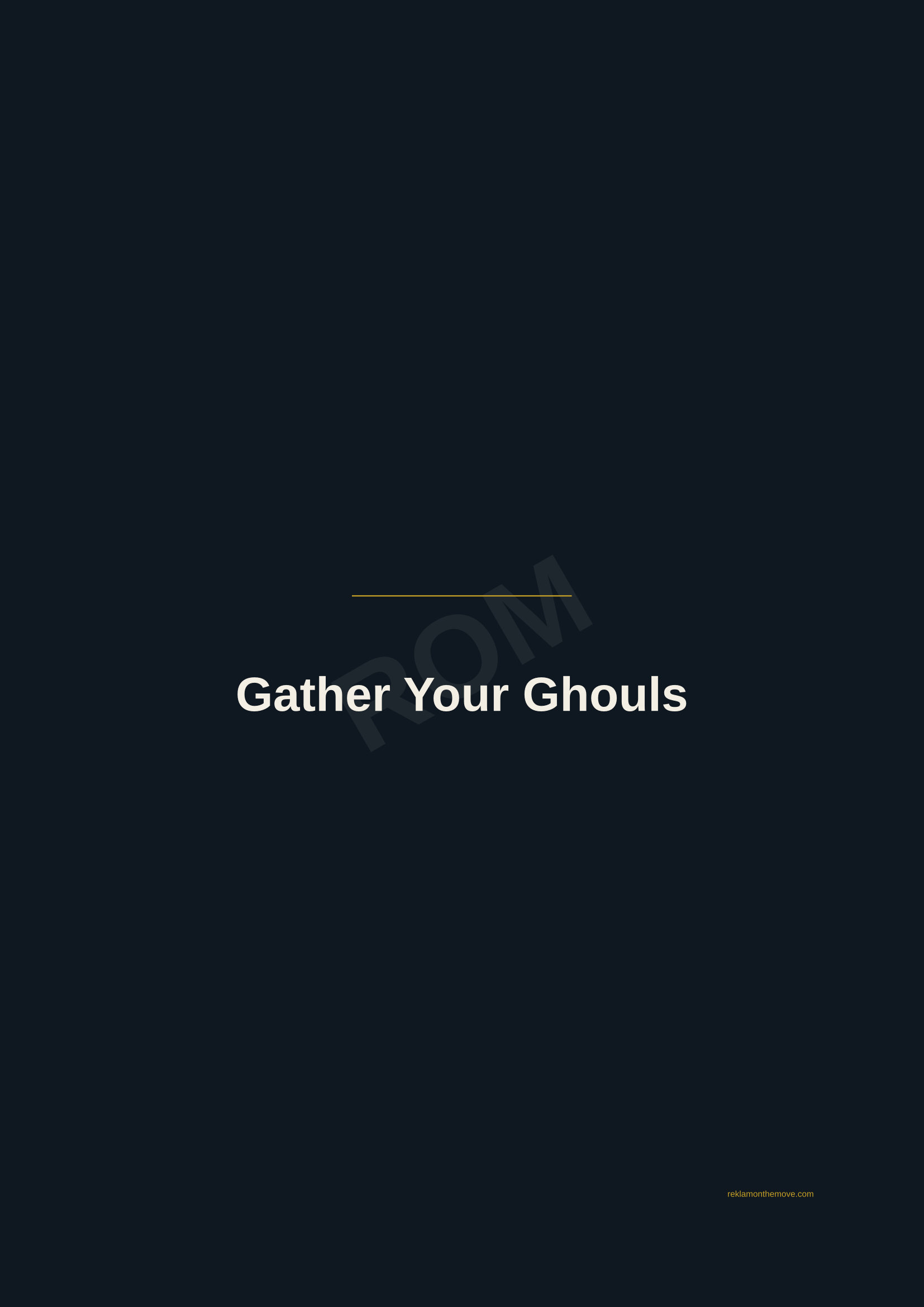 Gather Your Ghouls · Gece — ROM dijital ürün önizlemesi (filigranlı)
