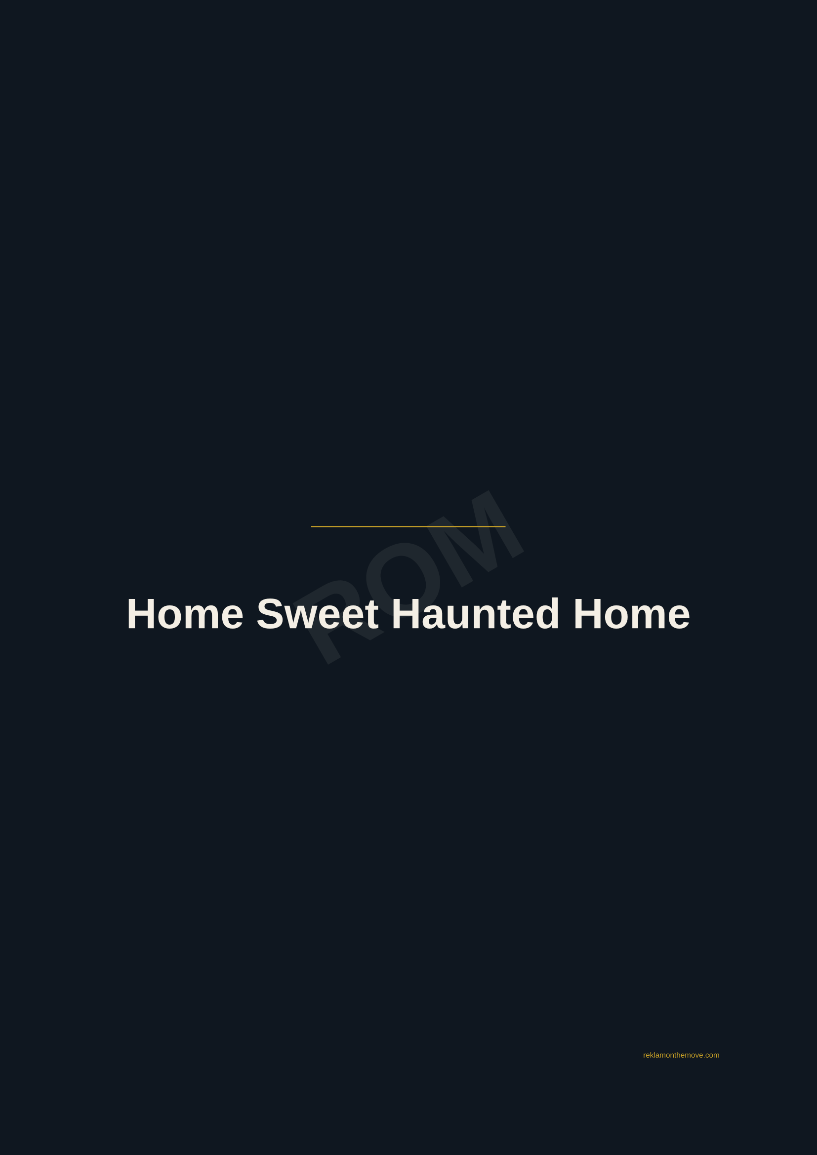 Home Sweet Haunted Home · Gece — ROM dijital ürün önizlemesi (filigranlı)