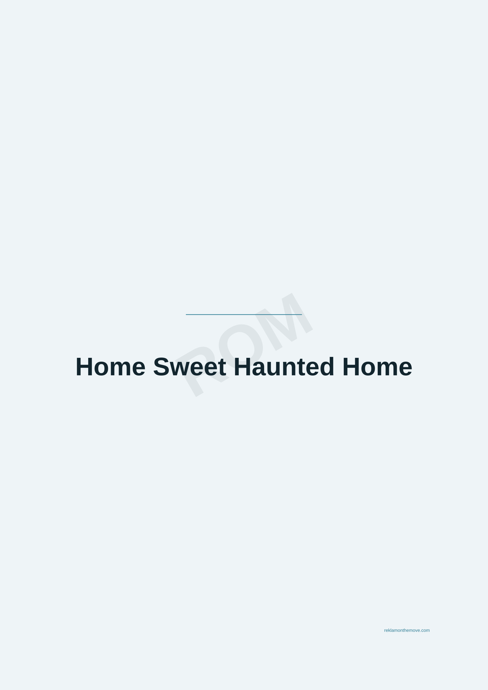 Home Sweet Haunted Home · Okyanus — ROM dijital ürün önizlemesi (filigranlı)
