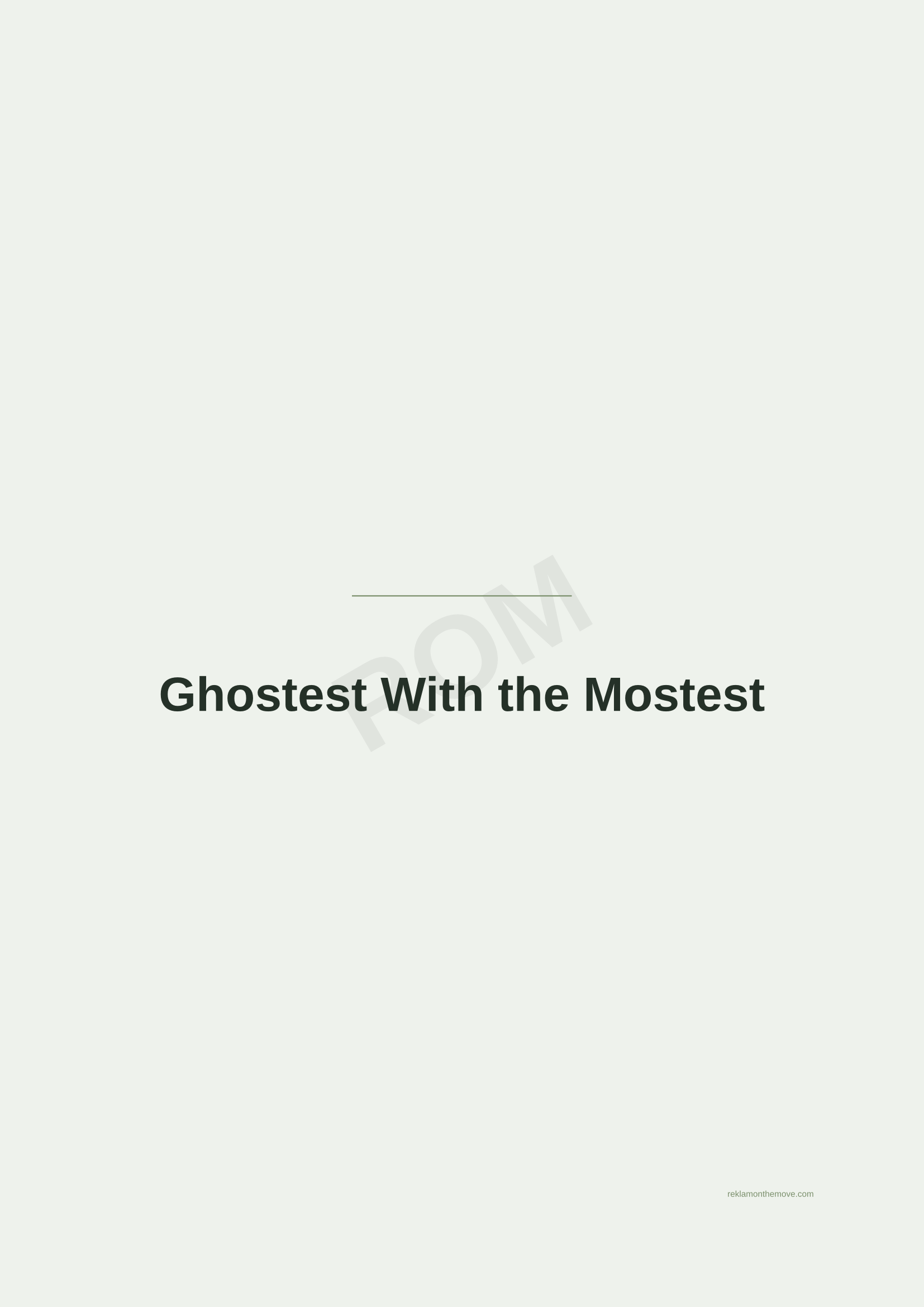 Ghostest With the Mostest · Adaçayı — ROM dijital ürün önizlemesi (filigranlı)