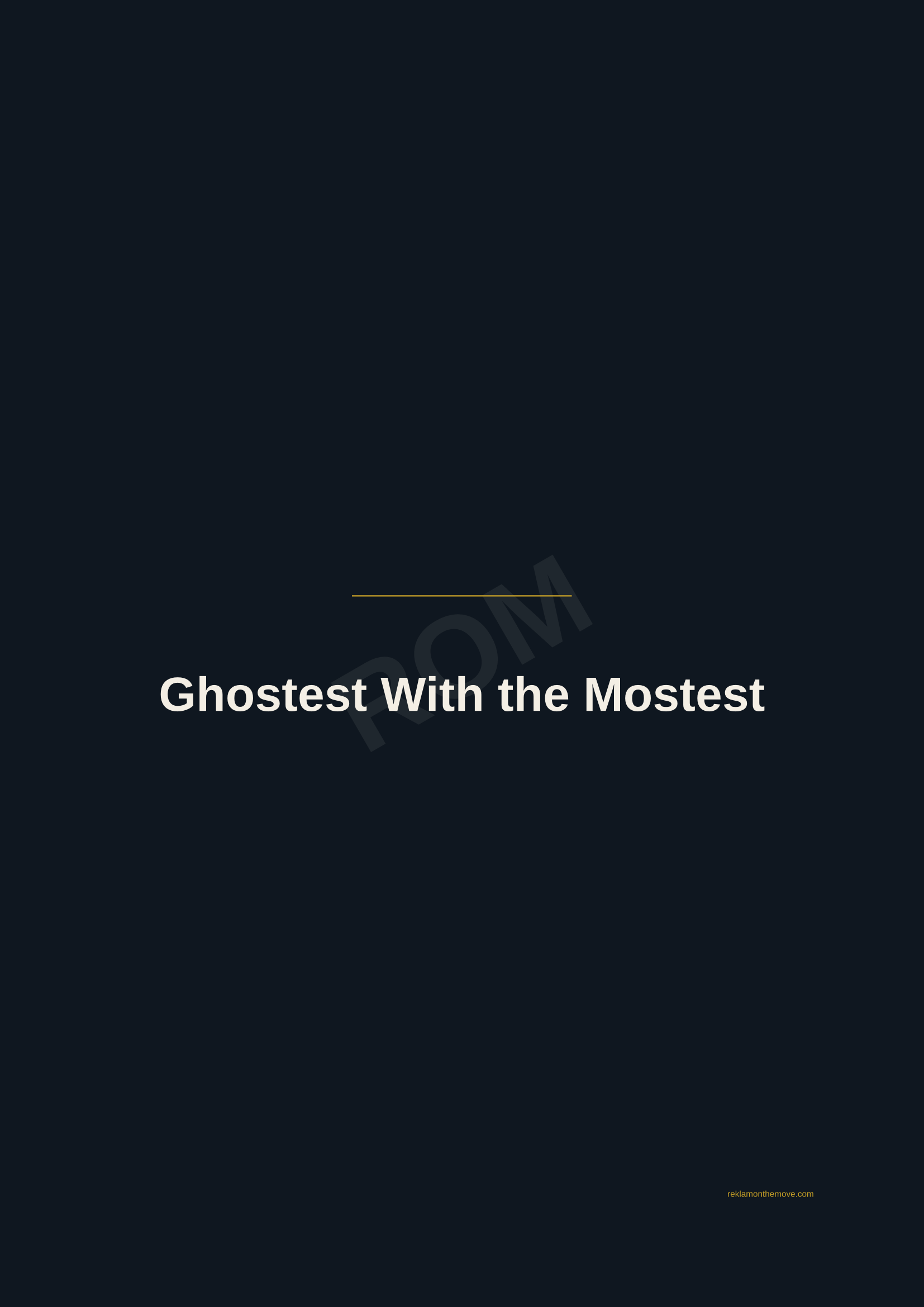 Ghostest With the Mostest · Gece — ROM dijital ürün önizlemesi (filigranlı)