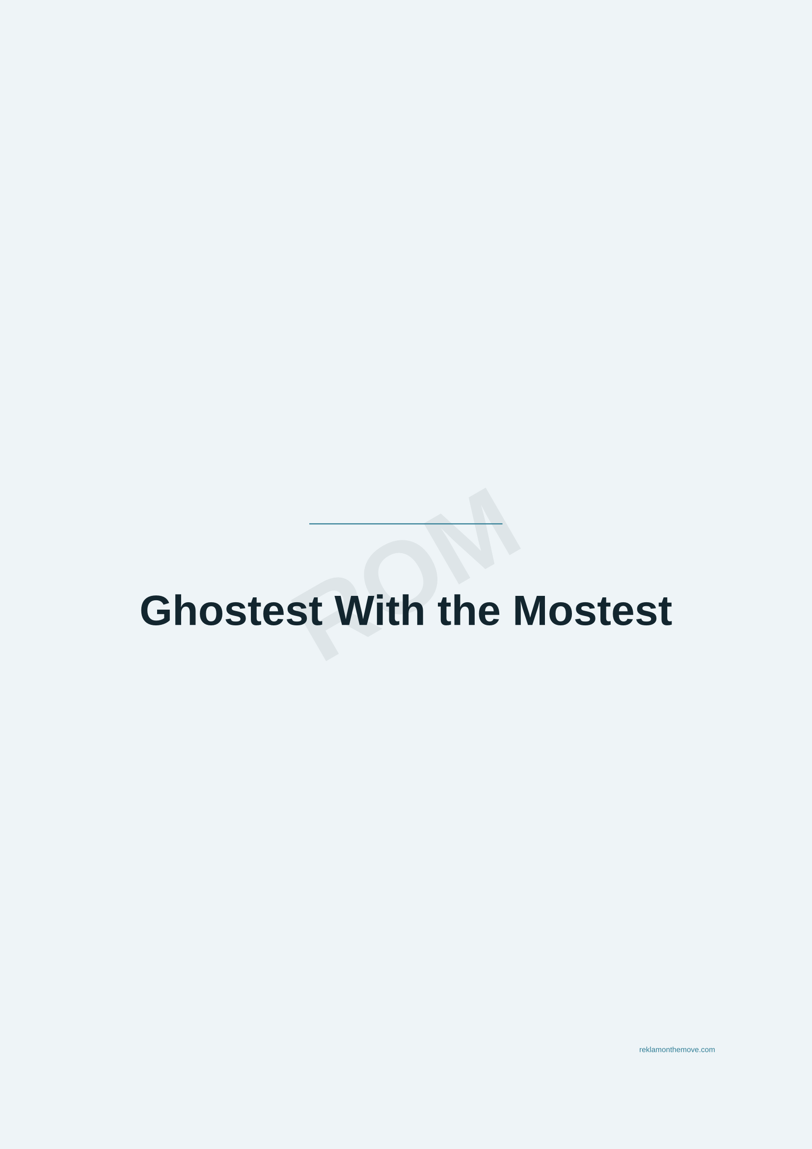 Ghostest With the Mostest · Okyanus — ROM dijital ürün önizlemesi (filigranlı)