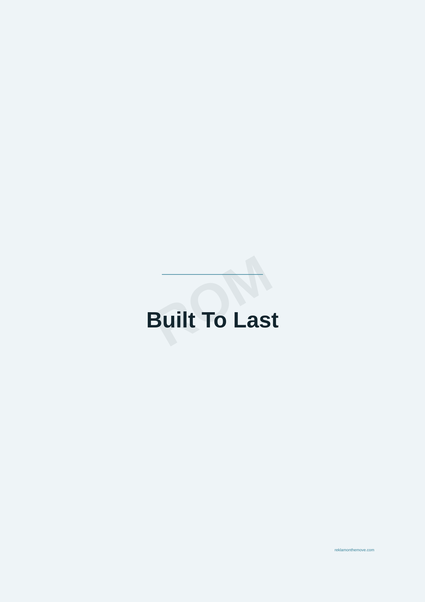 Built To Last · Okyanus — ROM dijital ürün önizlemesi (filigranlı)