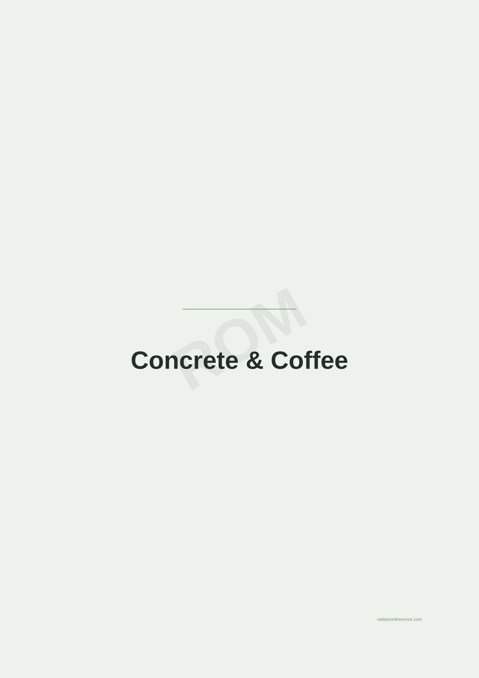 Concrete & Coffee · Adaçayı — ROM dijital ürün önizlemesi (filigranlı)
