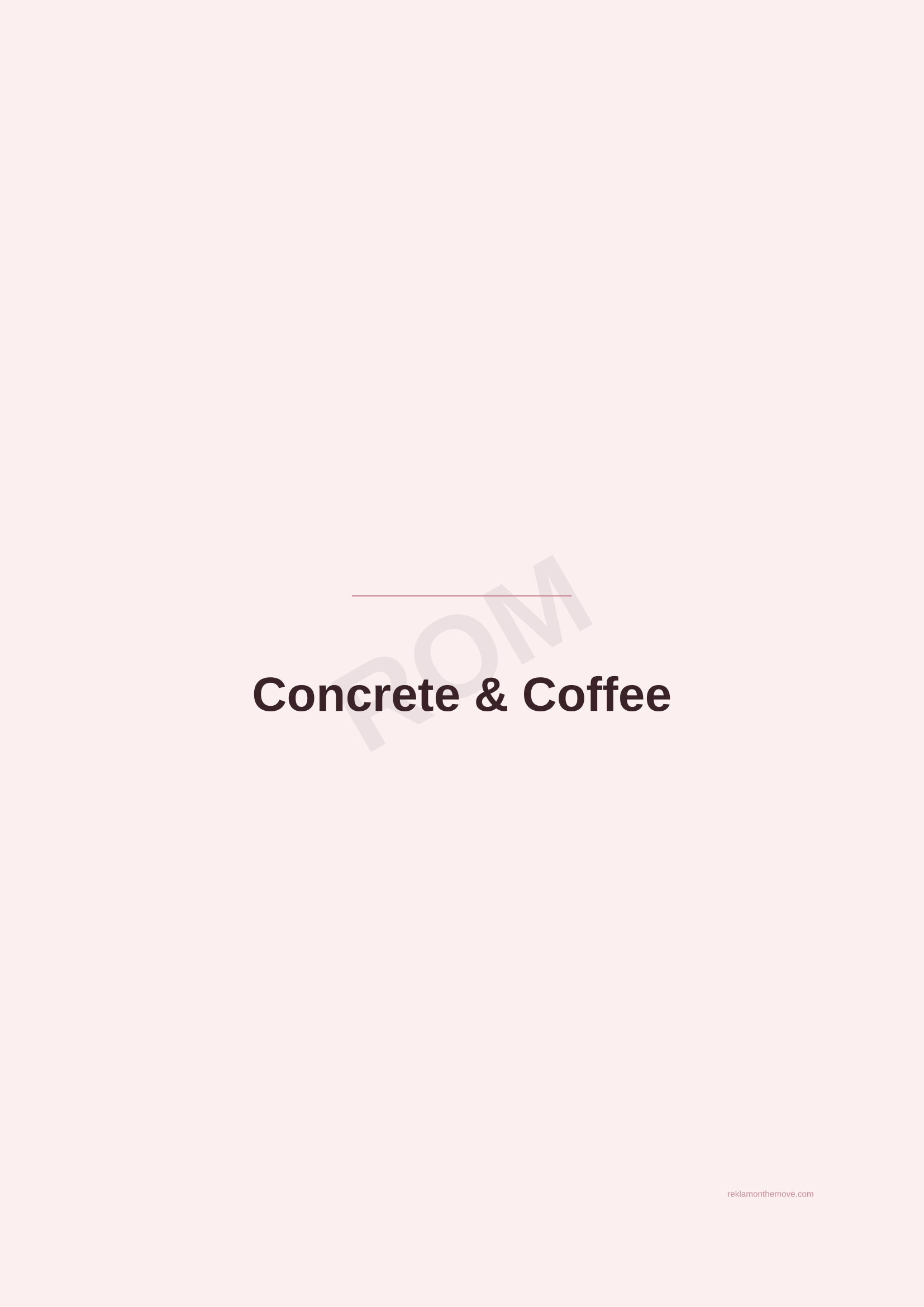 Concrete & Coffee · Gül — ROM dijital ürün önizlemesi (filigranlı)