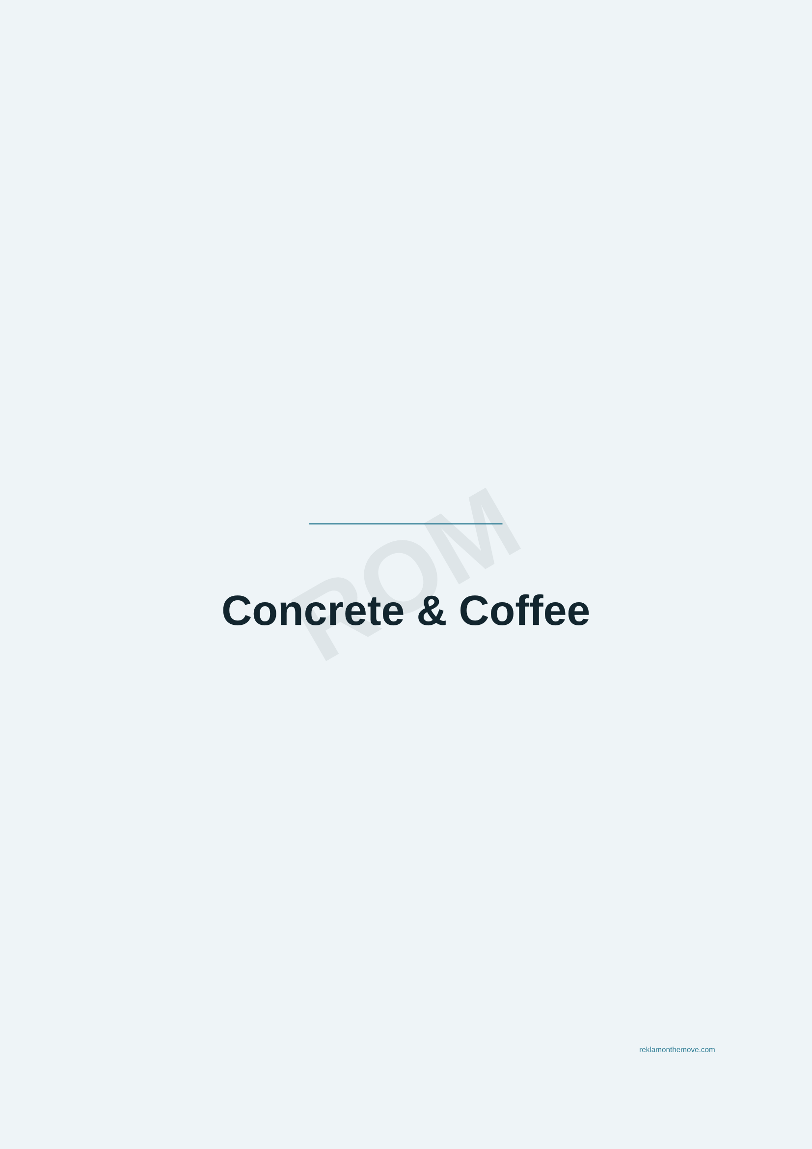 Concrete & Coffee · Okyanus — ROM dijital ürün önizlemesi (filigranlı)