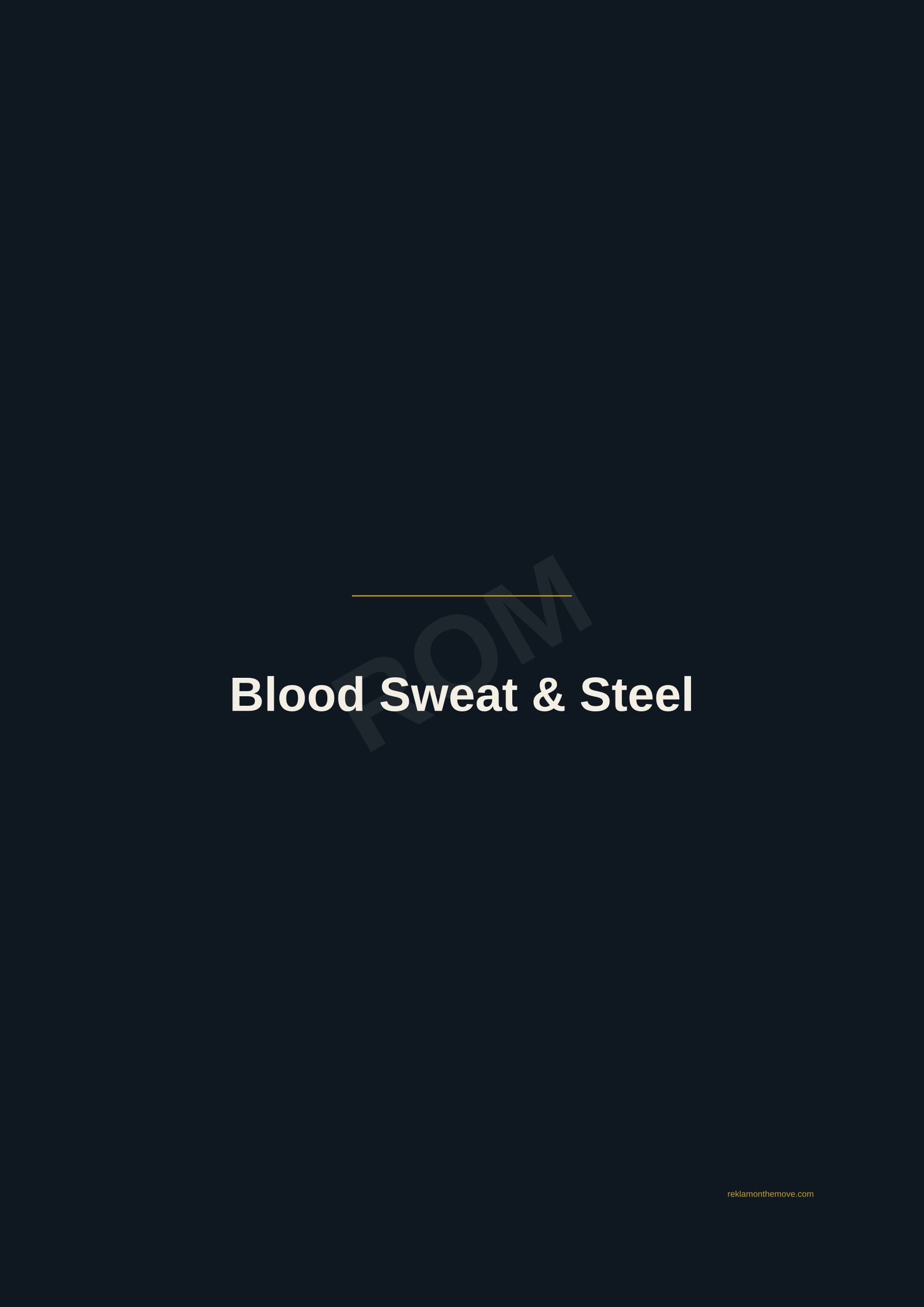 Blood Sweat & Steel · Gece — ROM dijital ürün önizlemesi (filigranlı)