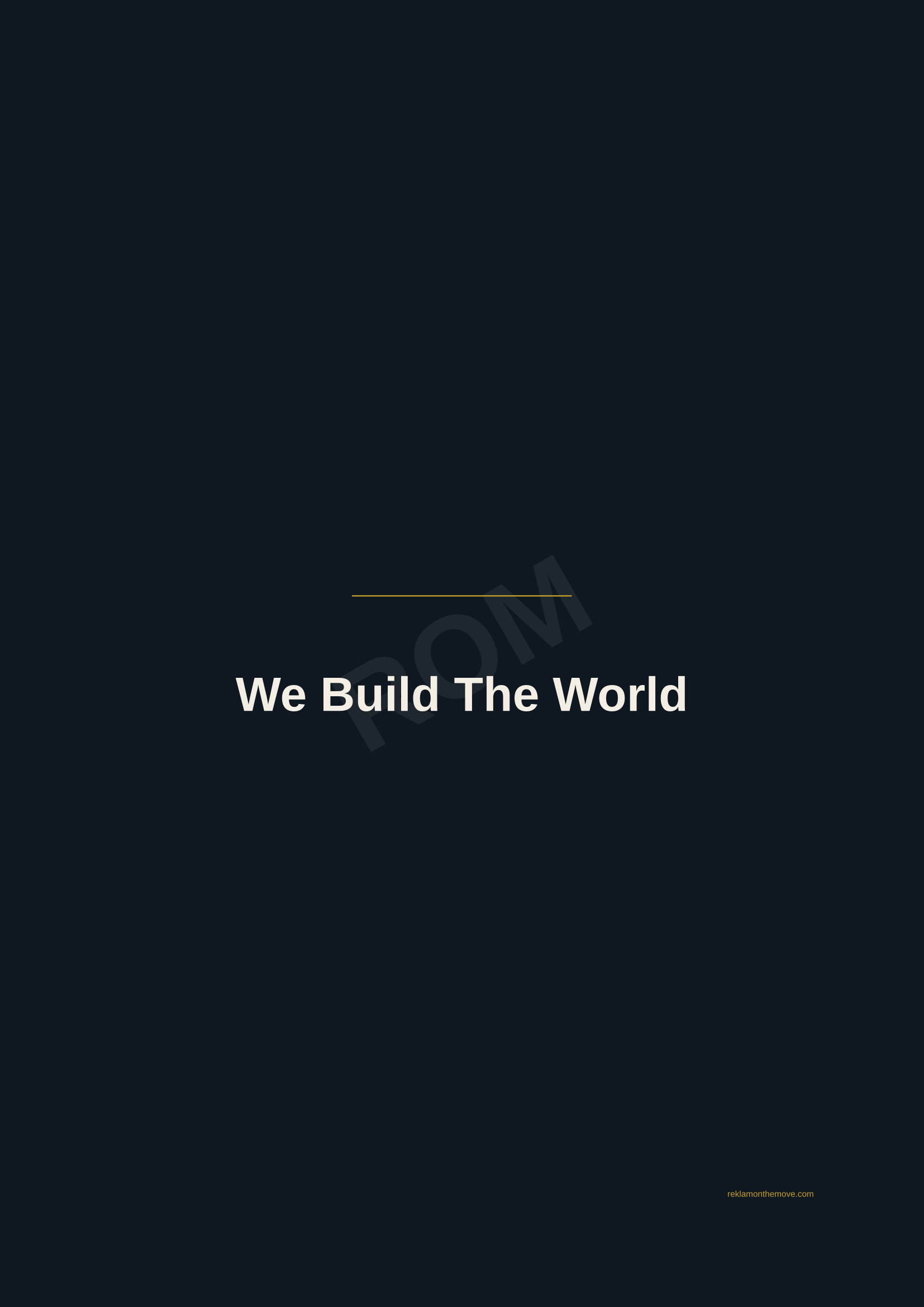 We Build The World · Gece — ROM dijital ürün önizlemesi (filigranlı)