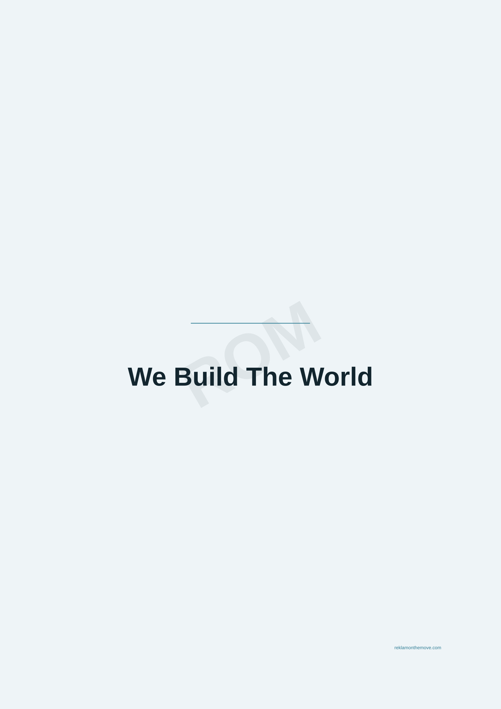 We Build The World · Okyanus — ROM dijital ürün önizlemesi (filigranlı)