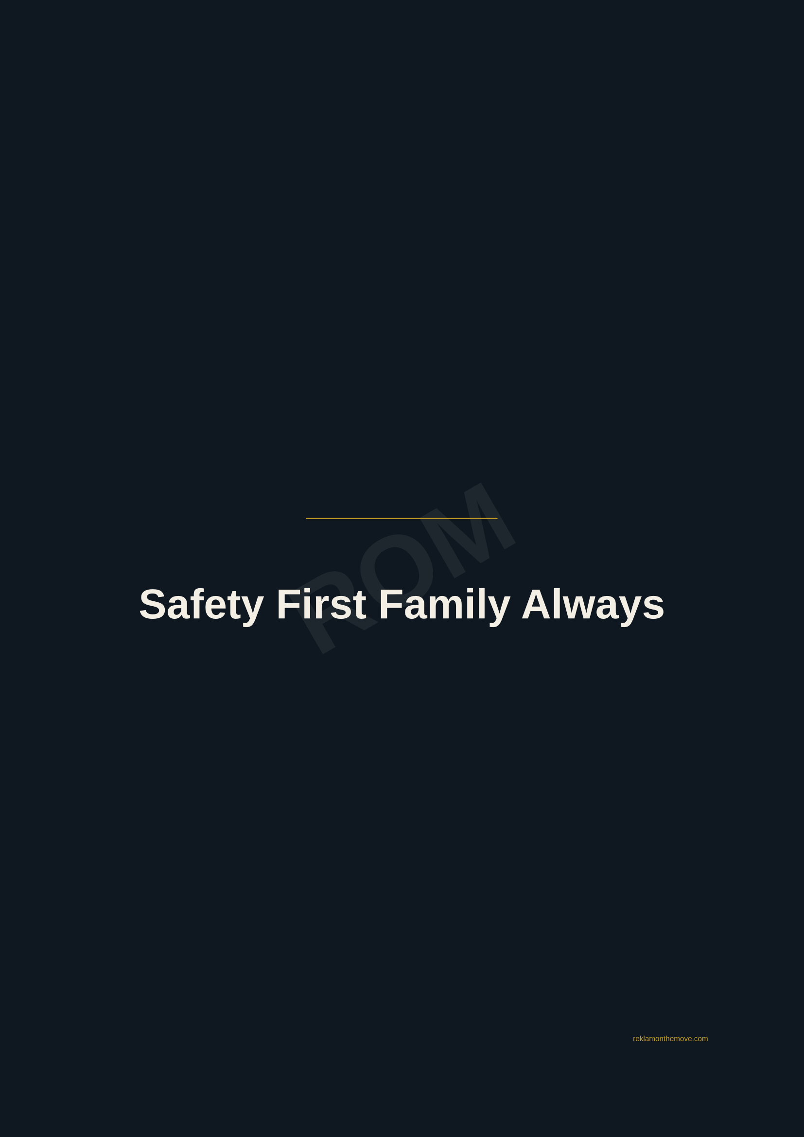 Safety First Family Always · Gece — ROM dijital ürün önizlemesi (filigranlı)