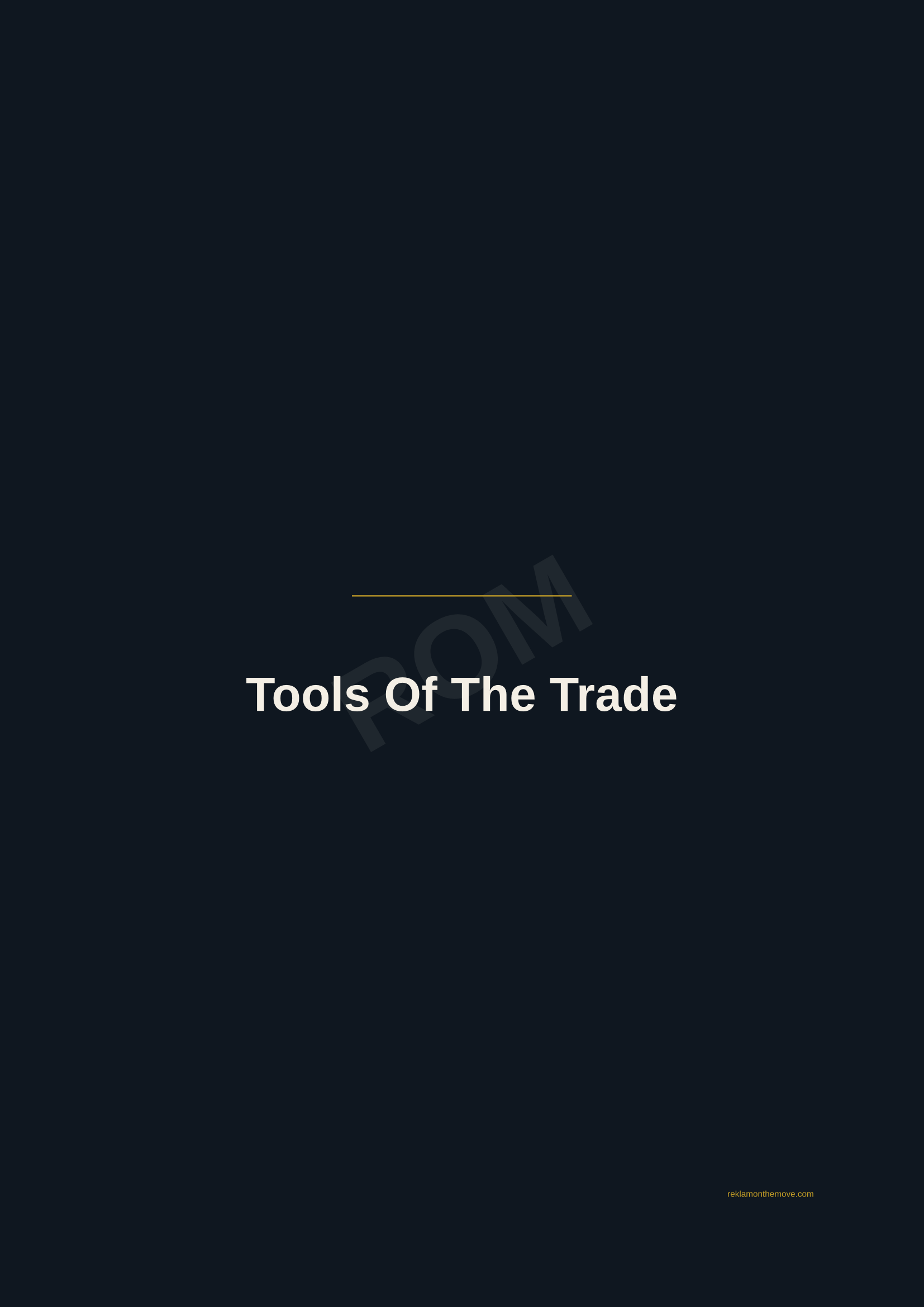 Tools Of The Trade · Gece — ROM dijital ürün önizlemesi (filigranlı)