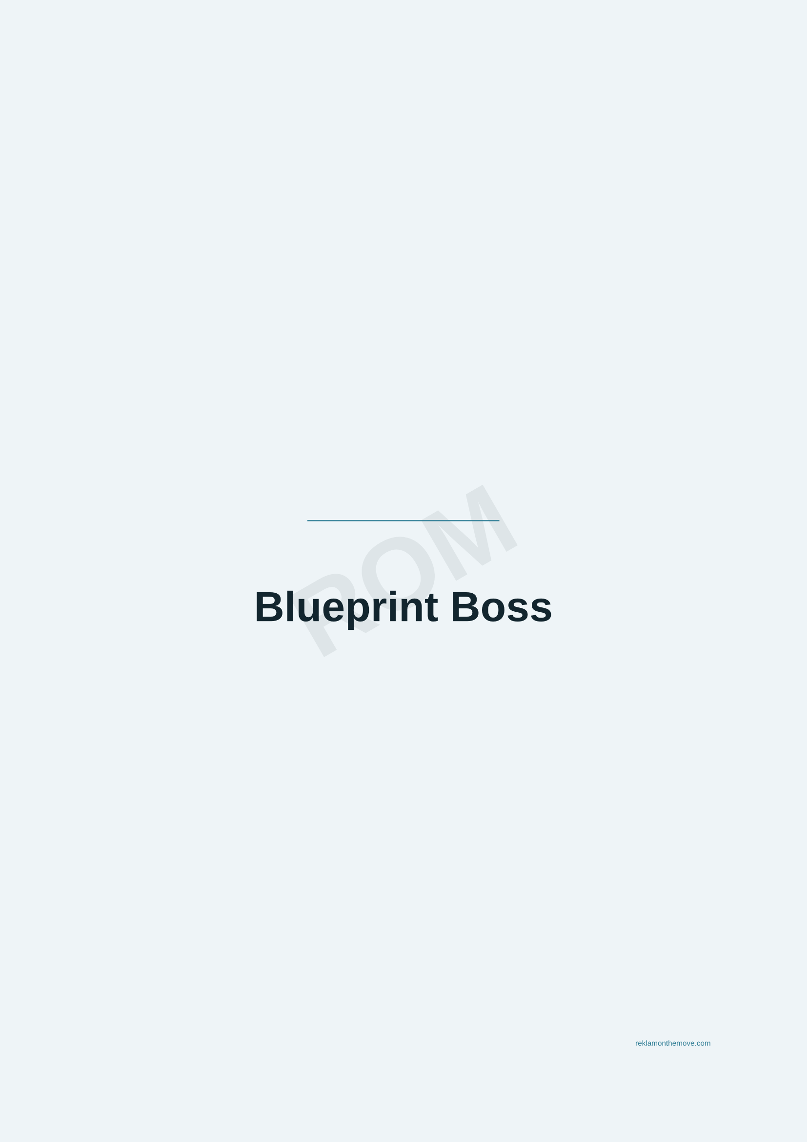 Blueprint Boss · Okyanus — ROM dijital ürün önizlemesi (filigranlı)