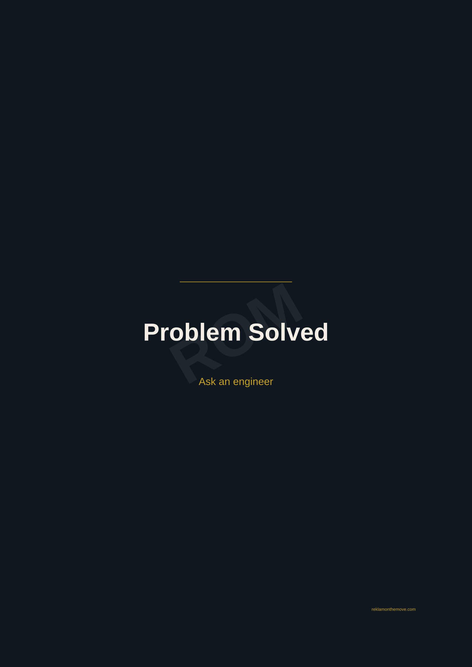 Problem Solved · Gece — ROM dijital ürün önizlemesi (filigranlı)