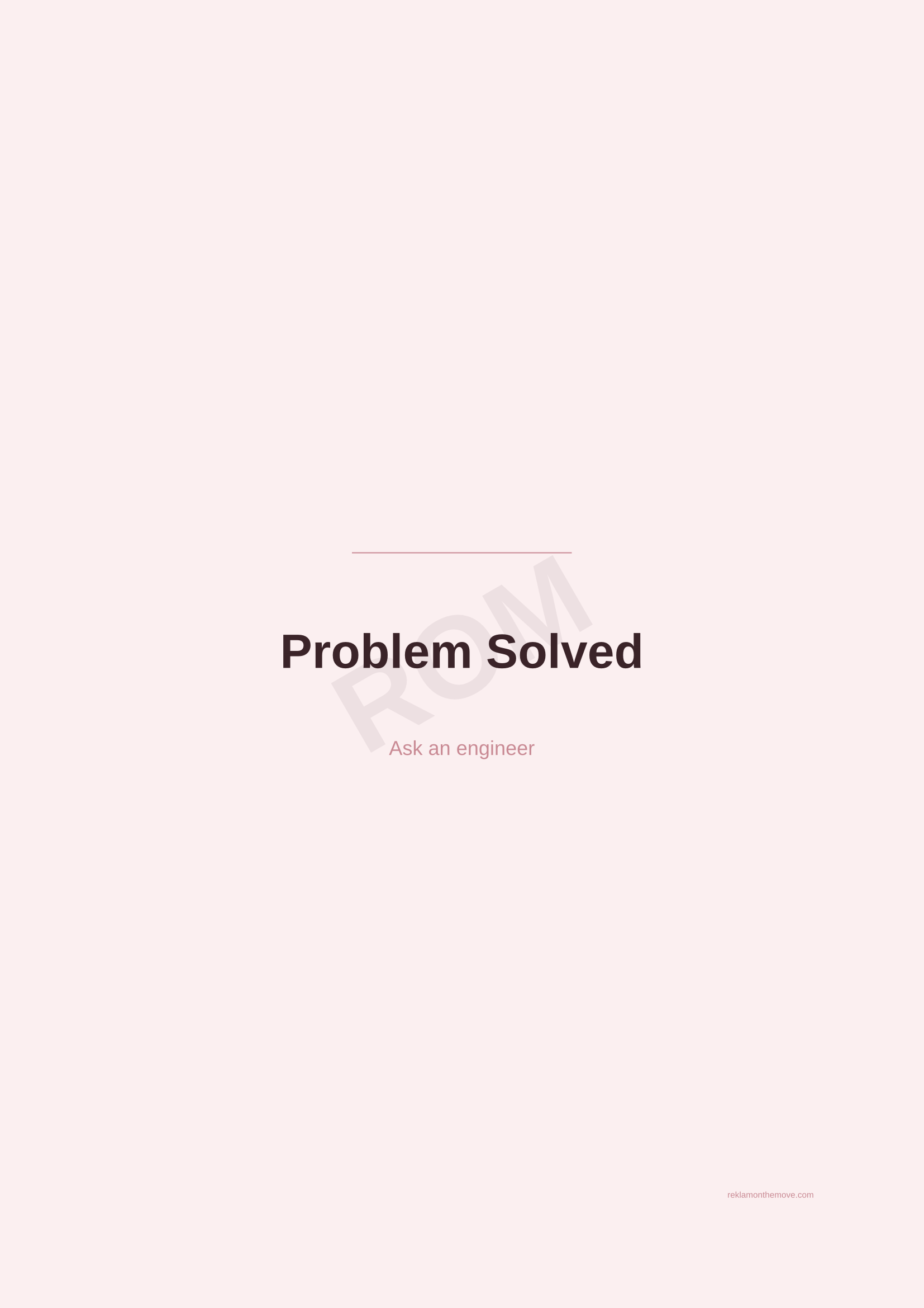 Problem Solved · Gül — ROM dijital ürün önizlemesi (filigranlı)