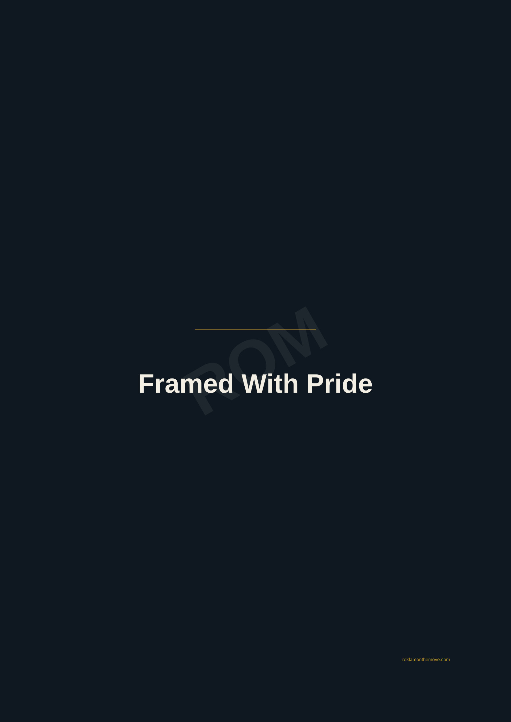 Framed With Pride · Gece — ROM dijital ürün önizlemesi (filigranlı)