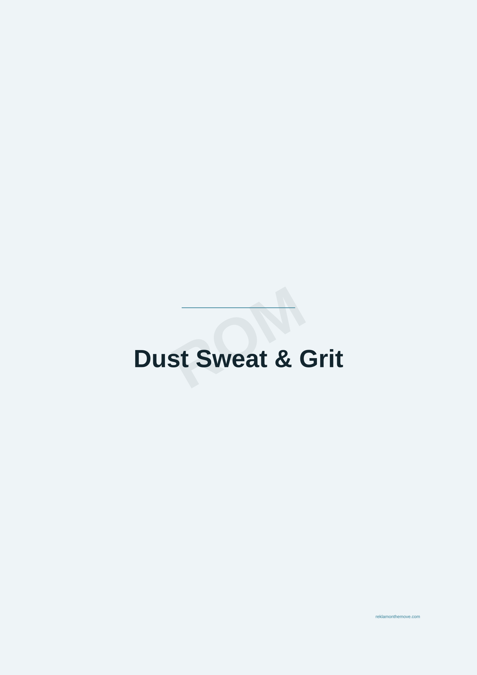 Dust Sweat & Grit · Okyanus — ROM dijital ürün önizlemesi (filigranlı)