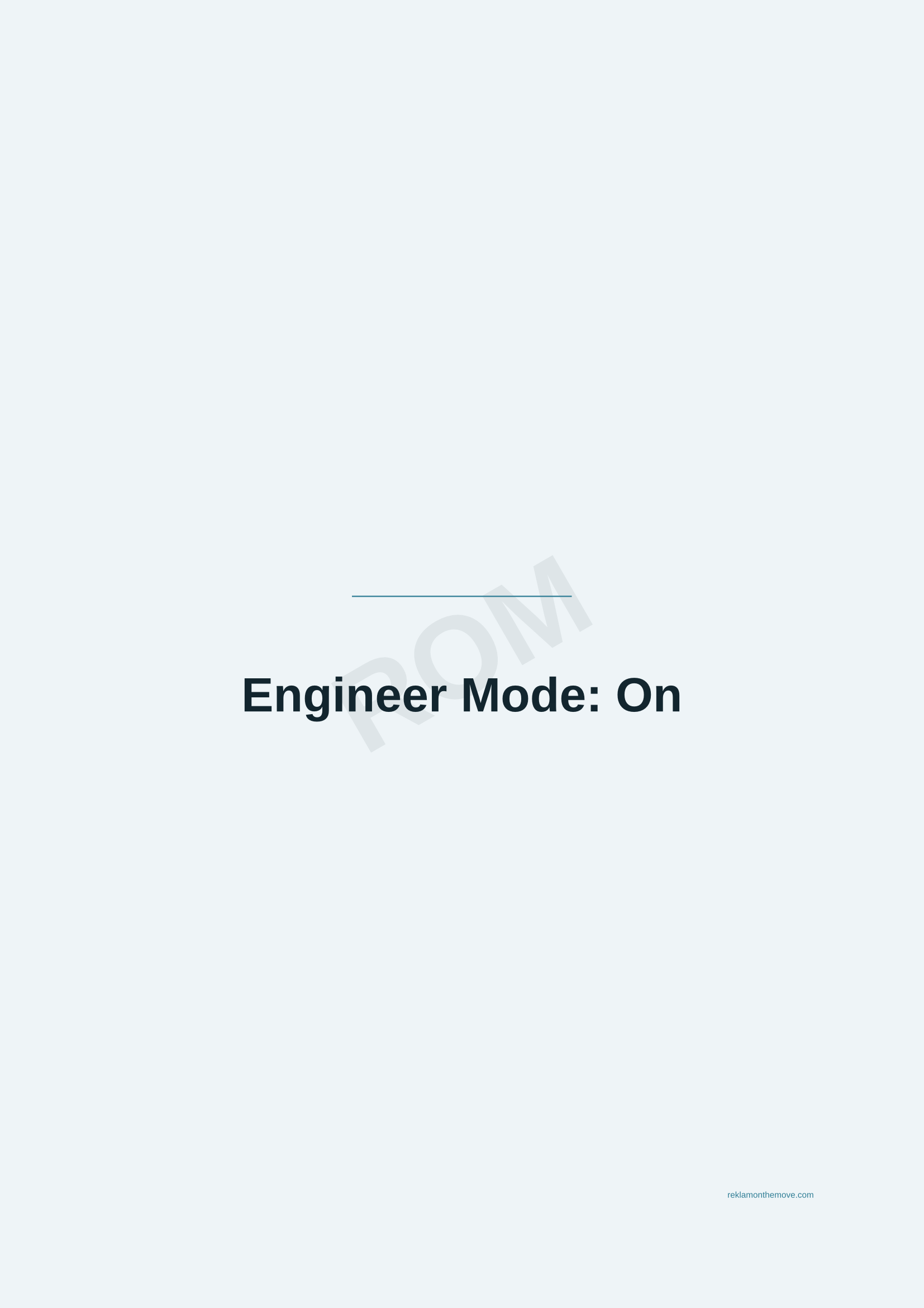 Engineer Mode: On · Okyanus — ROM dijital ürün önizlemesi (filigranlı)