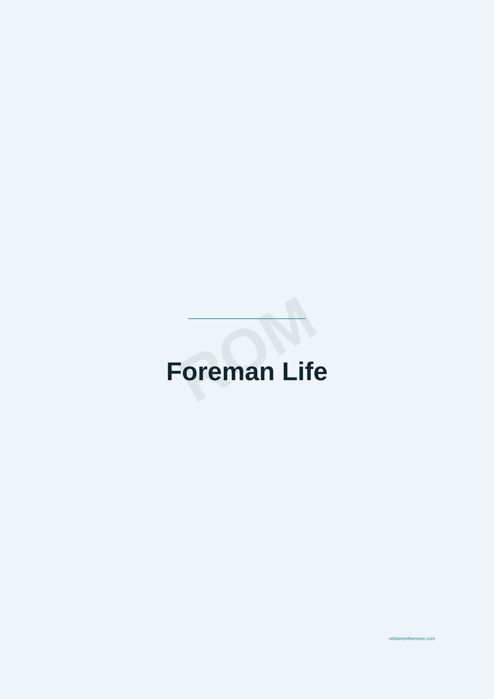 Foreman Life · Okyanus — ROM dijital ürün önizlemesi (filigranlı)