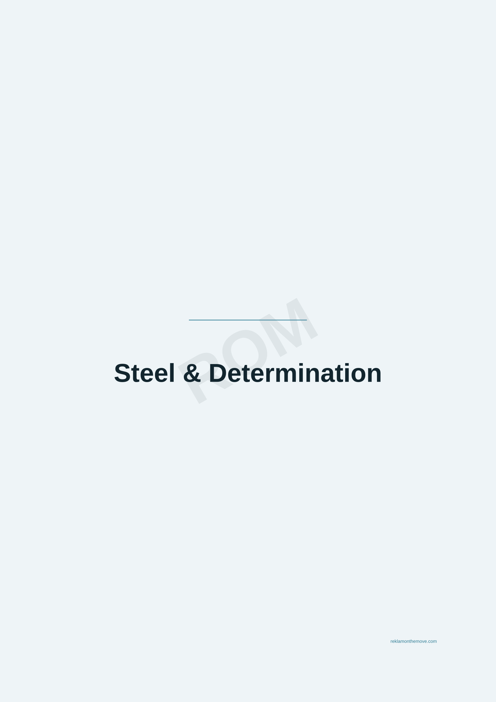 Steel & Determination · Okyanus — ROM dijital ürün önizlemesi (filigranlı)