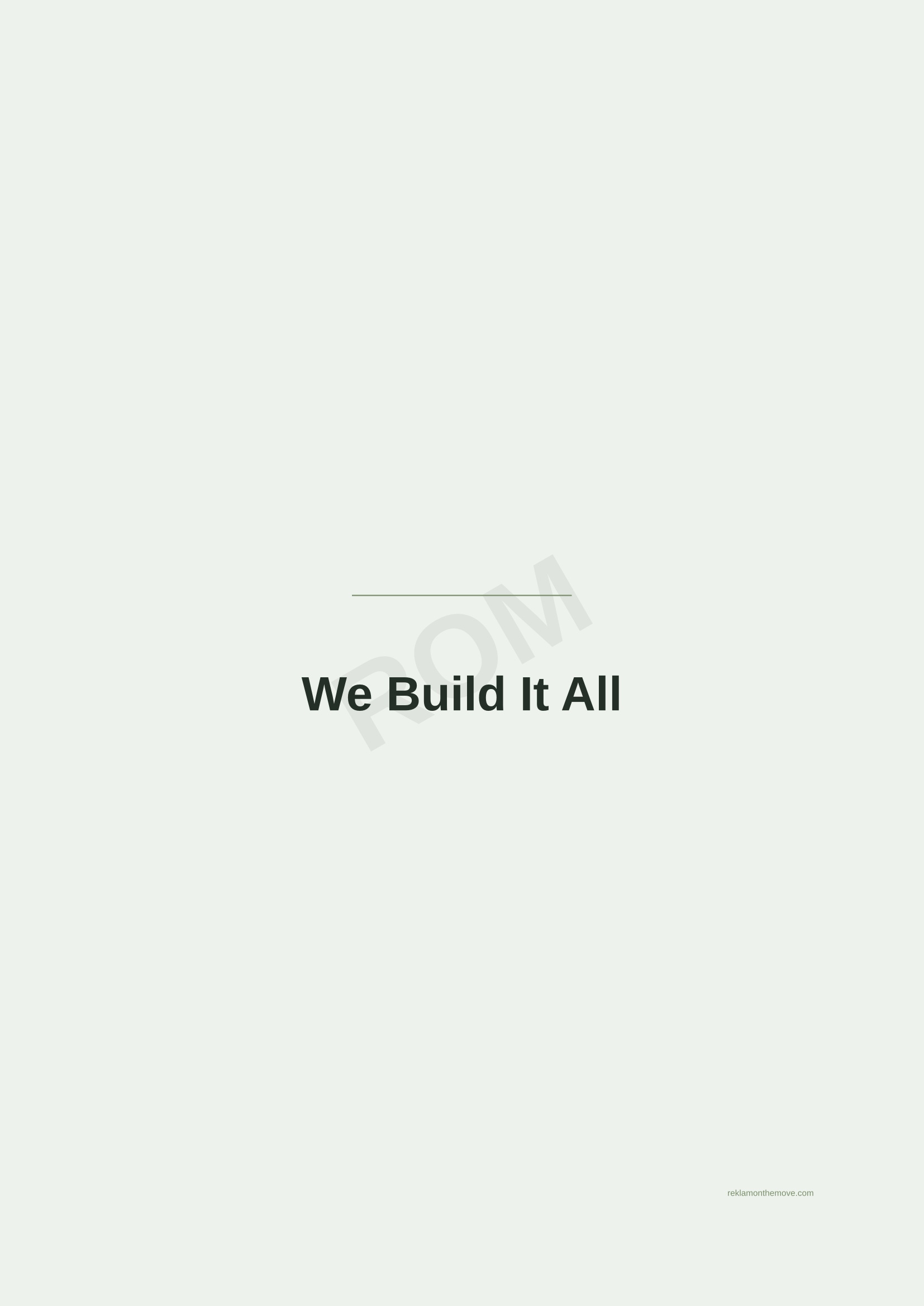 We Build It All · Adaçayı — ROM dijital ürün önizlemesi (filigranlı)