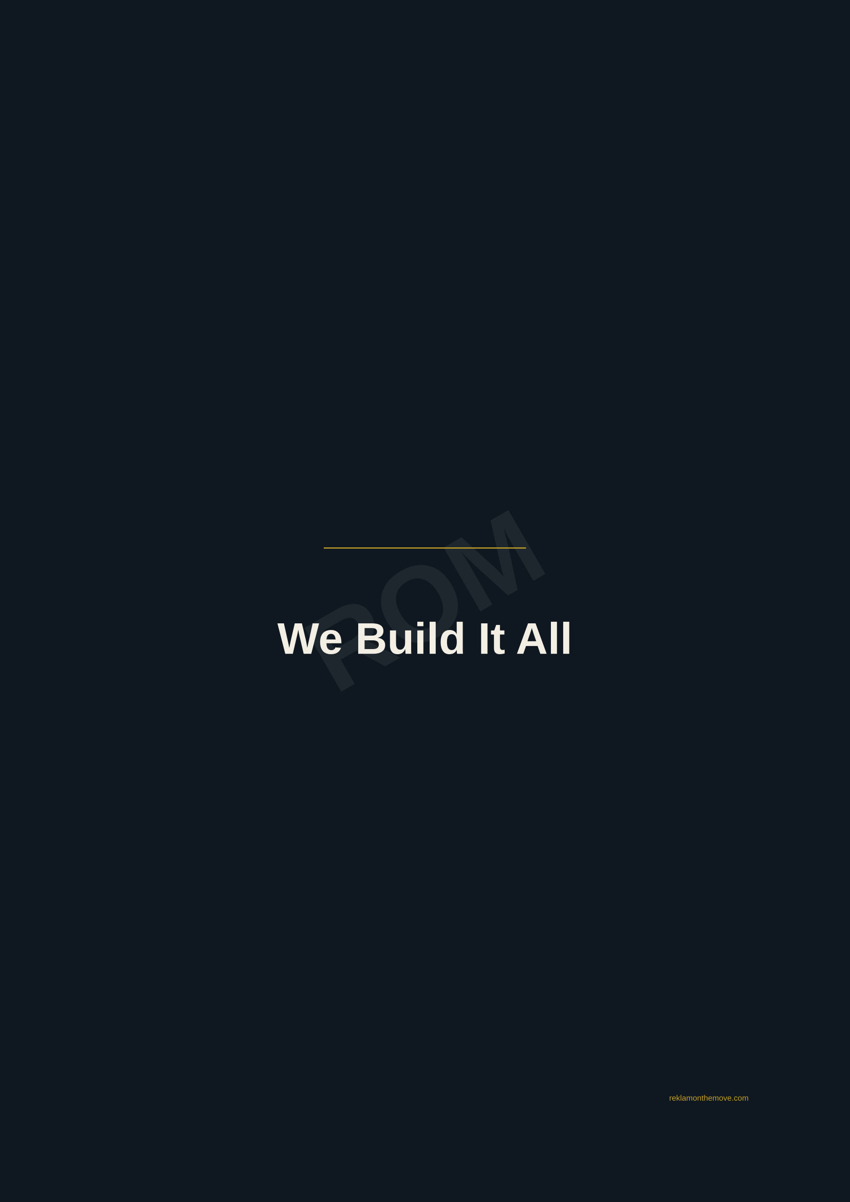 We Build It All · Gece — ROM dijital ürün önizlemesi (filigranlı)