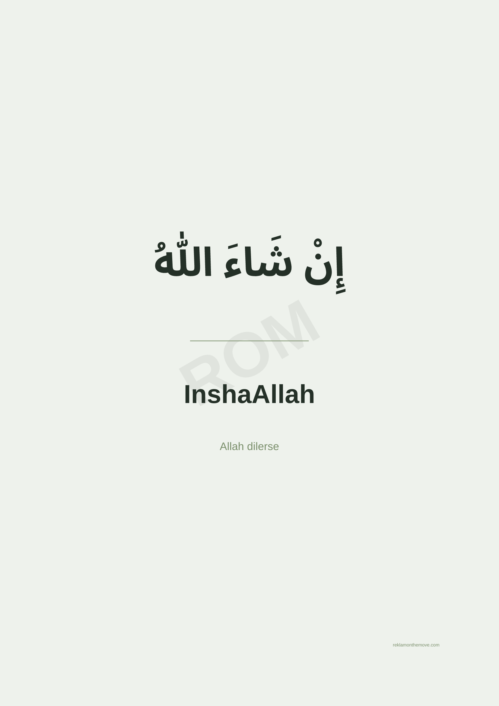 InshaAllah · Adaçayı · A2 — ROM dijital ürün önizlemesi (filigranlı)