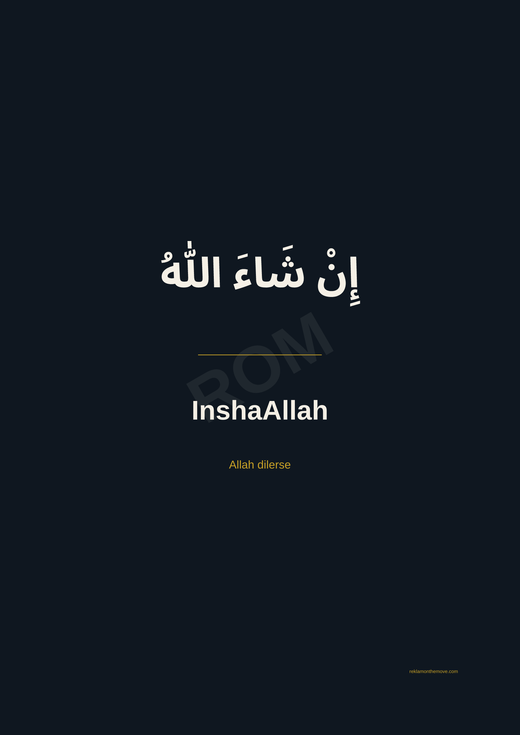 InshaAllah · Gece · A2 — ROM dijital ürün önizlemesi (filigranlı)