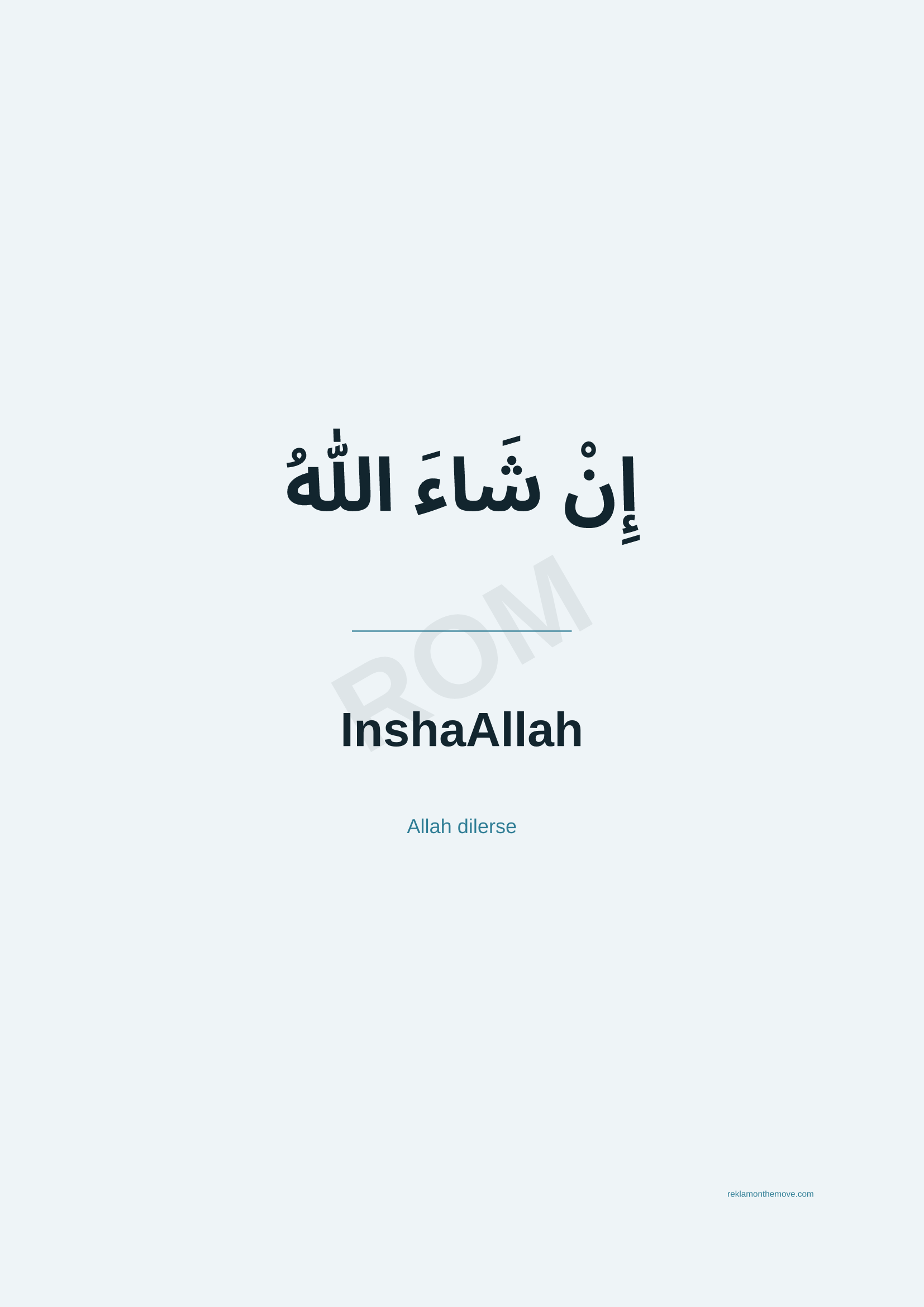 InshaAllah · Okyanus — ROM dijital ürün önizlemesi (filigranlı)