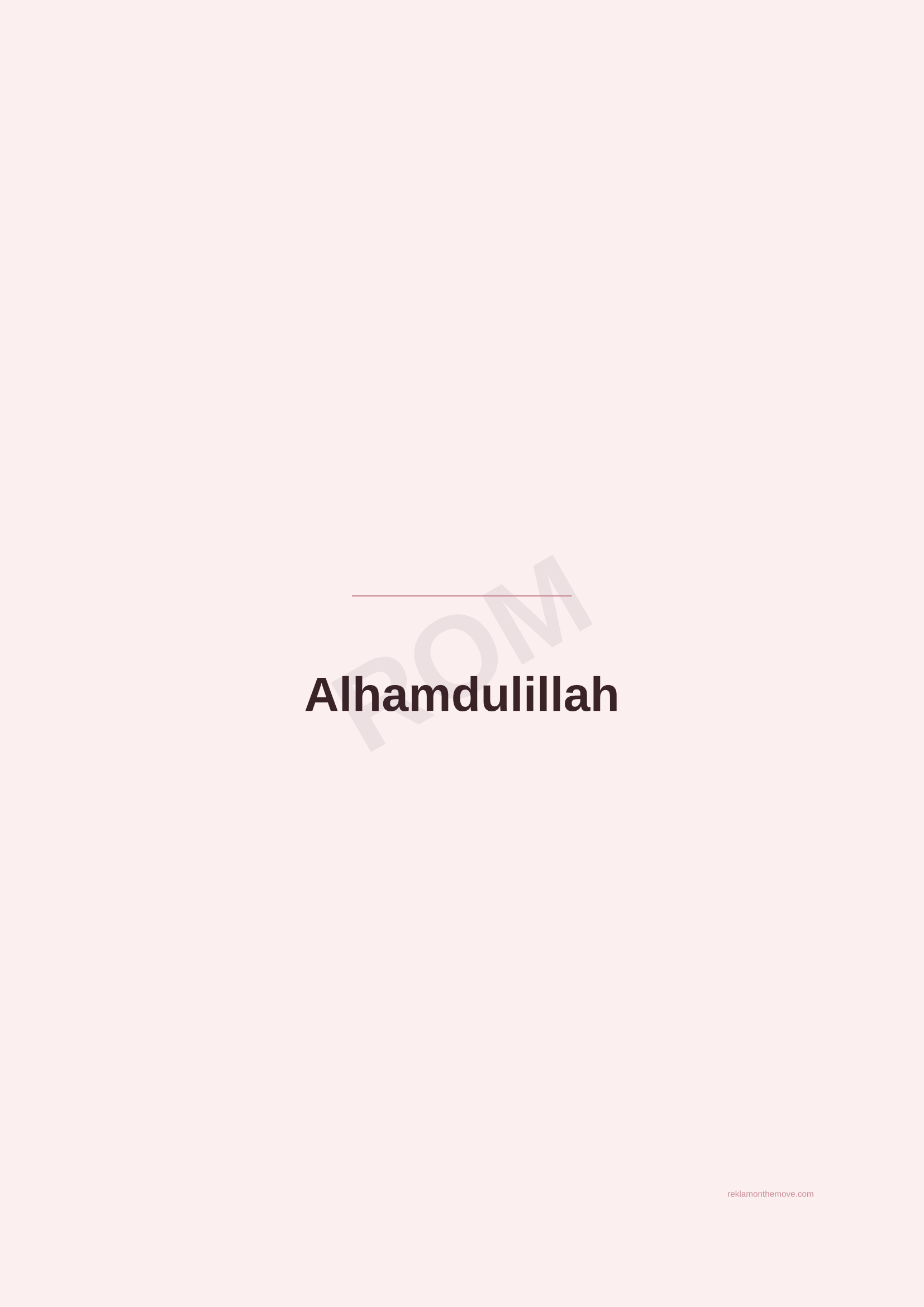 Alhamdulillah · Gül — ROM dijital ürün önizlemesi (filigranlı)