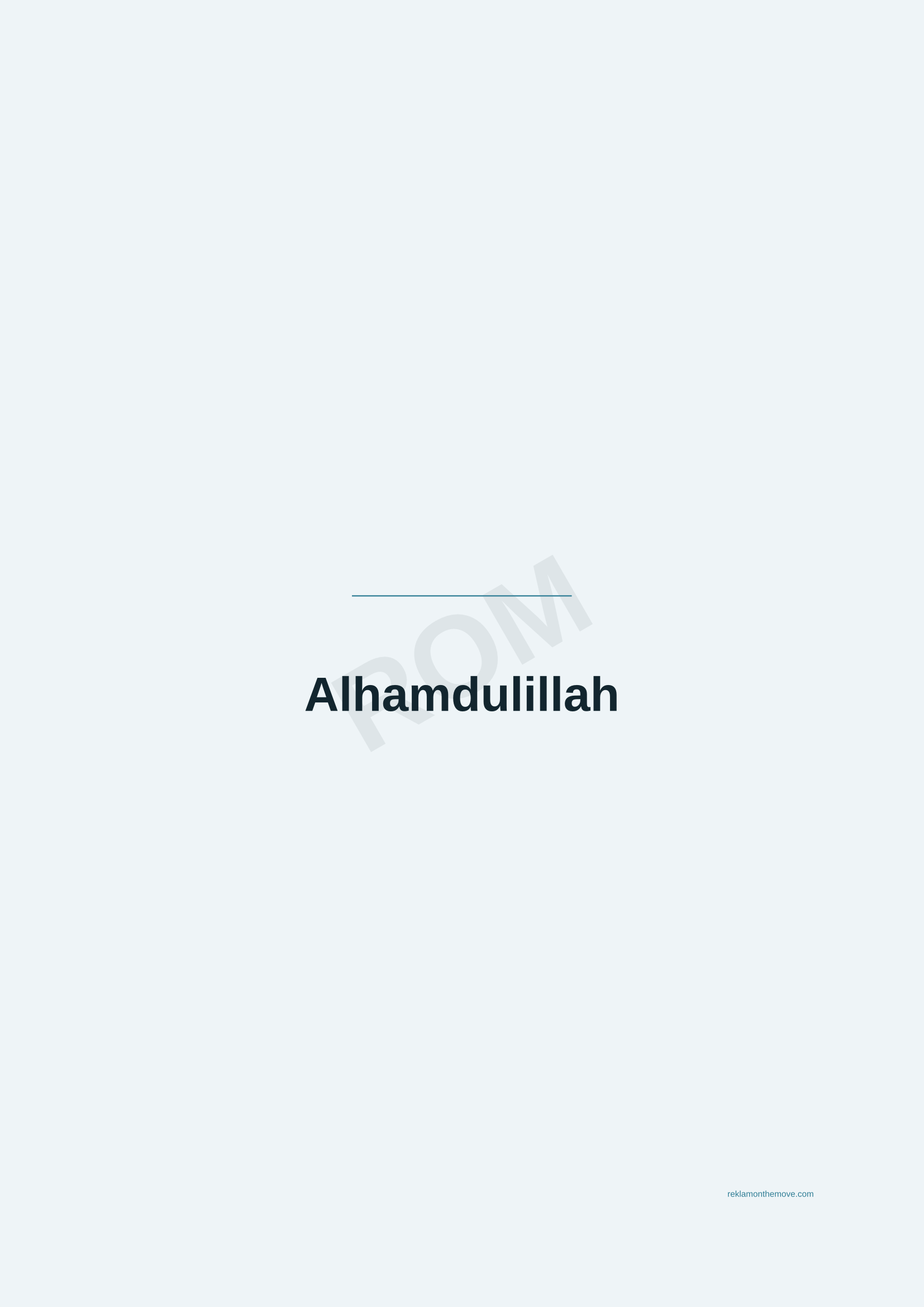 Alhamdulillah · Okyanus — ROM dijital ürün önizlemesi (filigranlı)