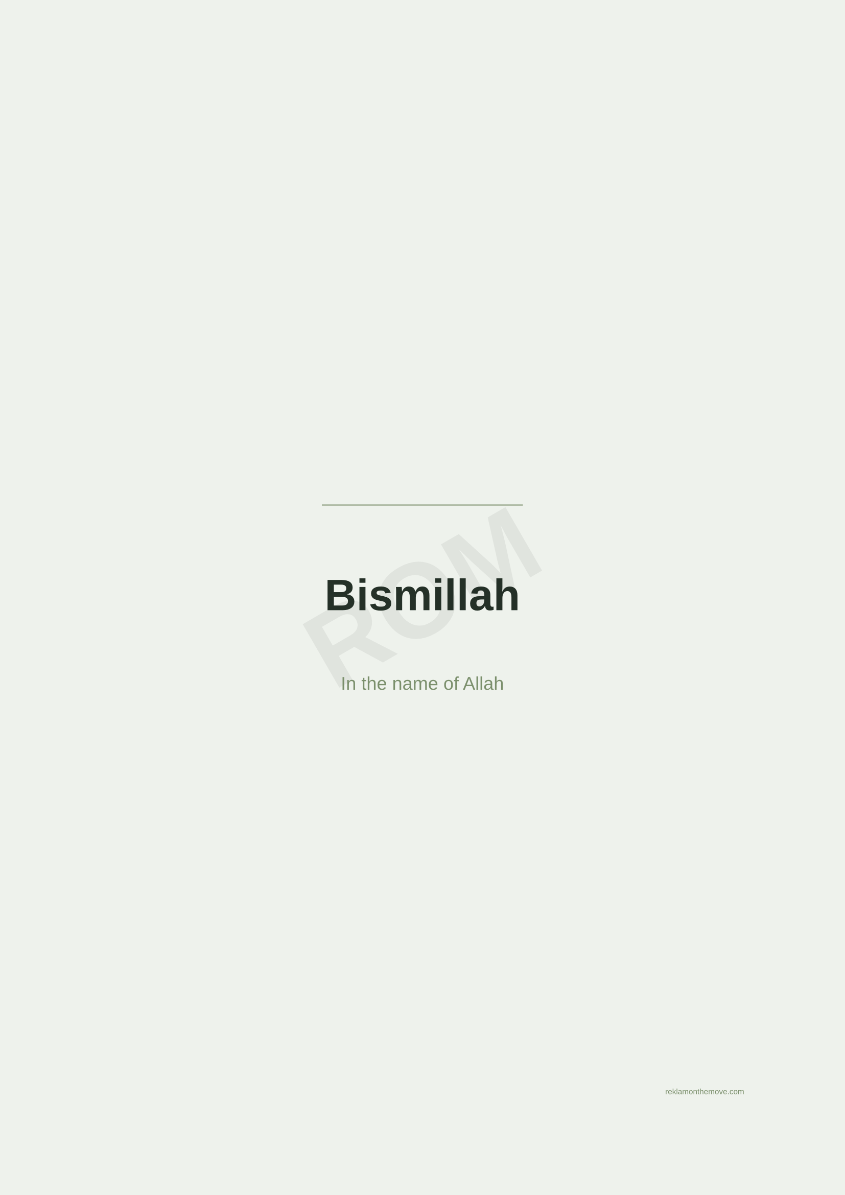 Bismillah · Adaçayı — ROM dijital ürün önizlemesi (filigranlı)