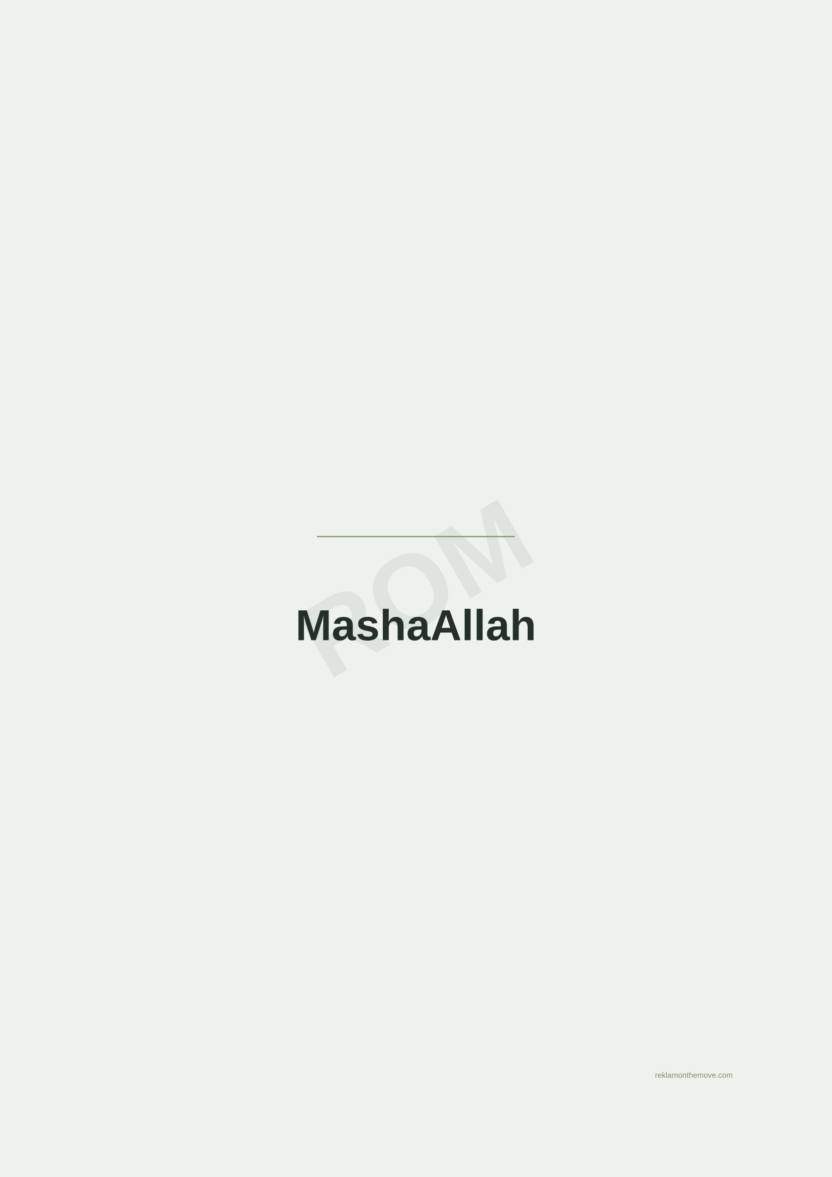 MashaAllah · Adaçayı — ROM dijital ürün önizlemesi (filigranlı)