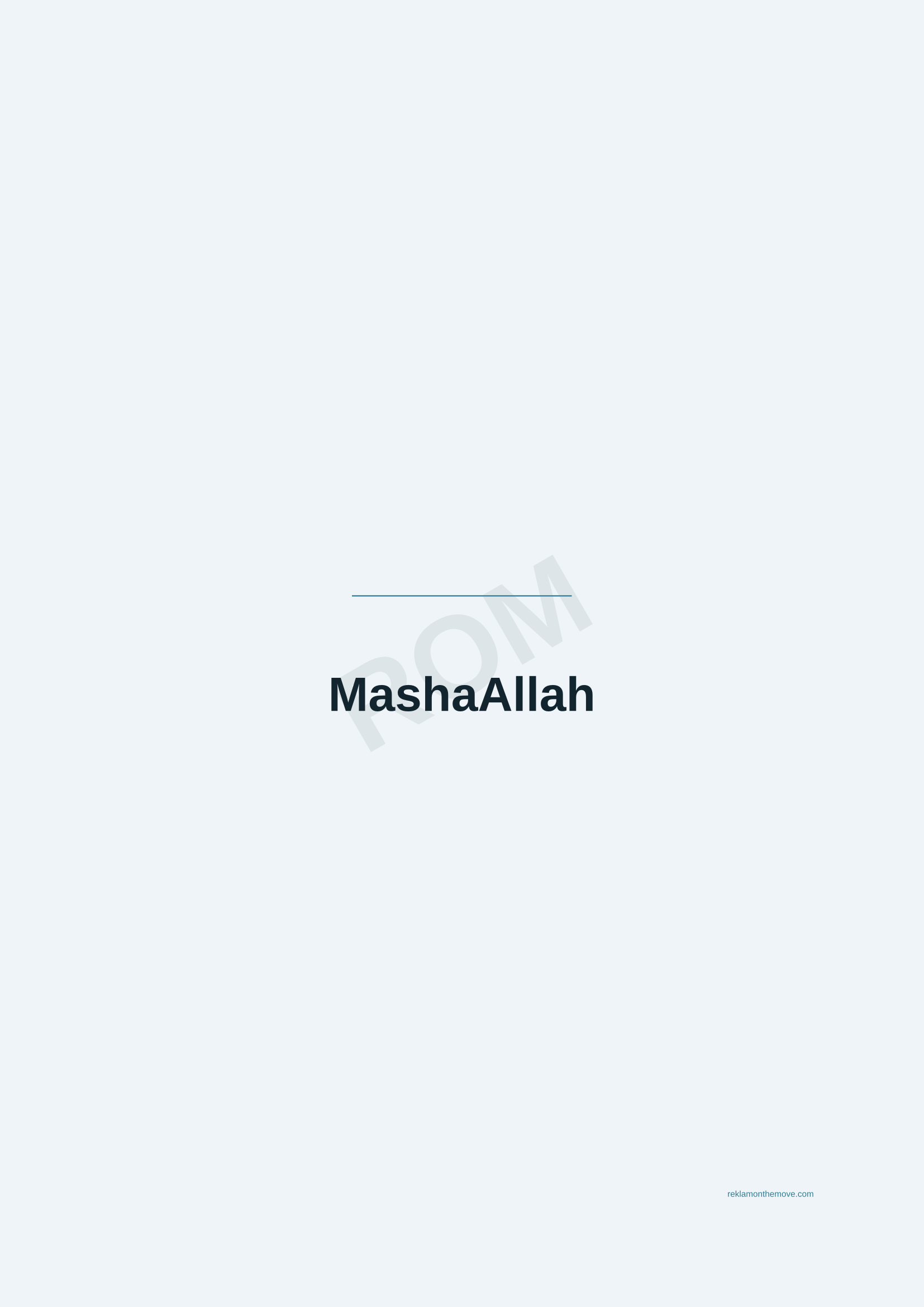MashaAllah · Okyanus — ROM dijital ürün önizlemesi (filigranlı)