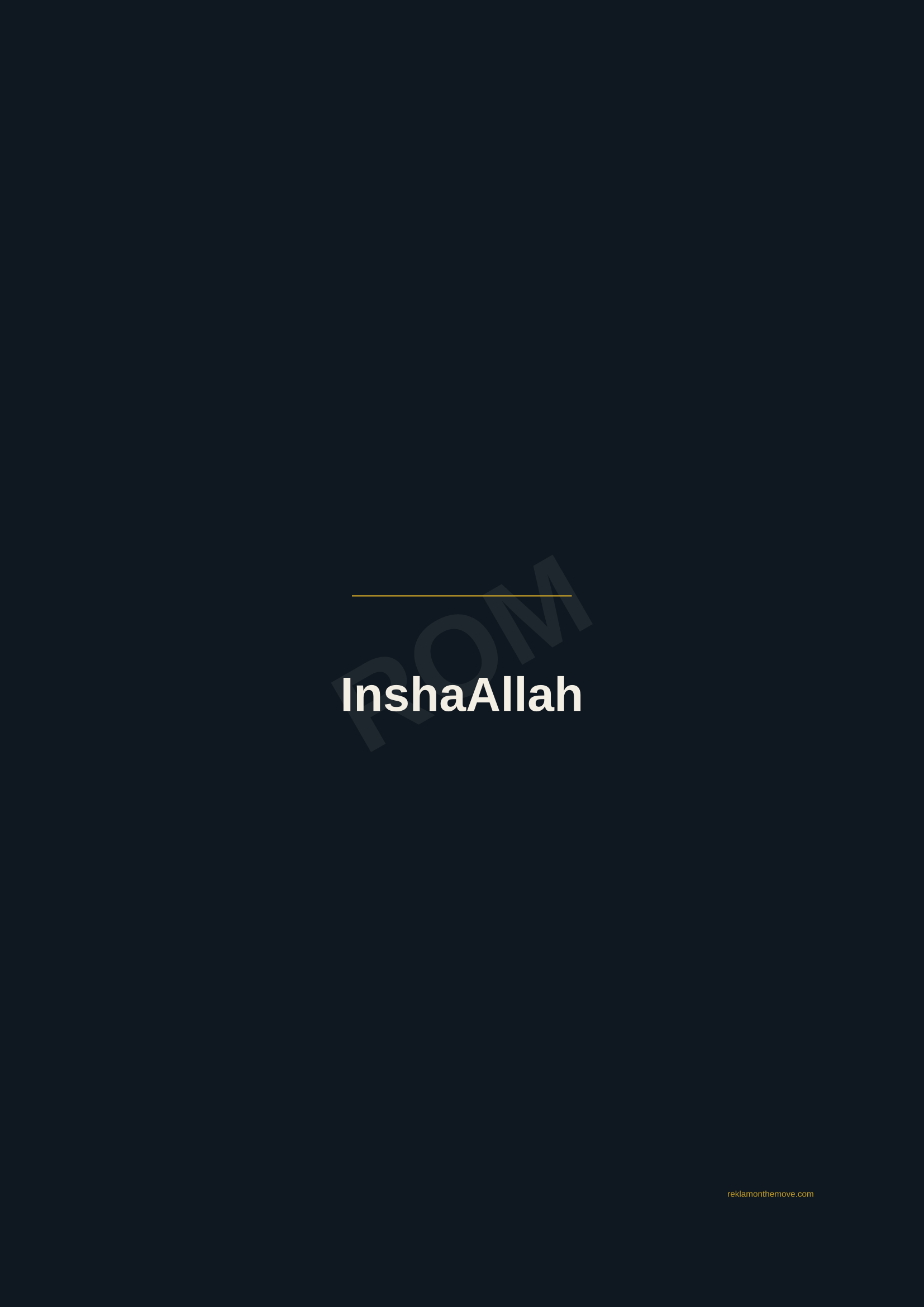 InshaAllah · Gece — ROM dijital ürün önizlemesi (filigranlı)
