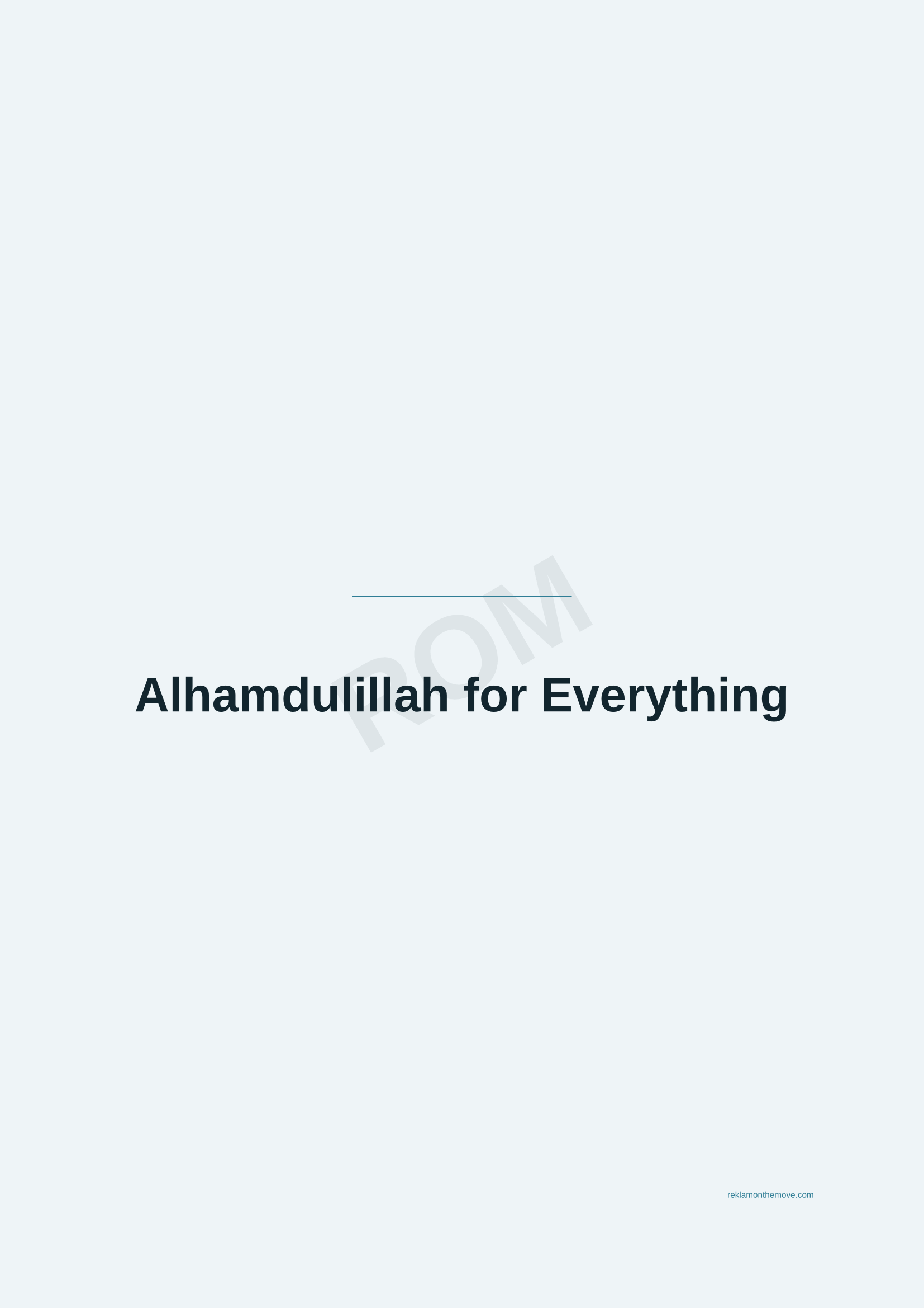 Alhamdulillah for Everything · Okyanus — ROM dijital ürün önizlemesi (filigranlı)