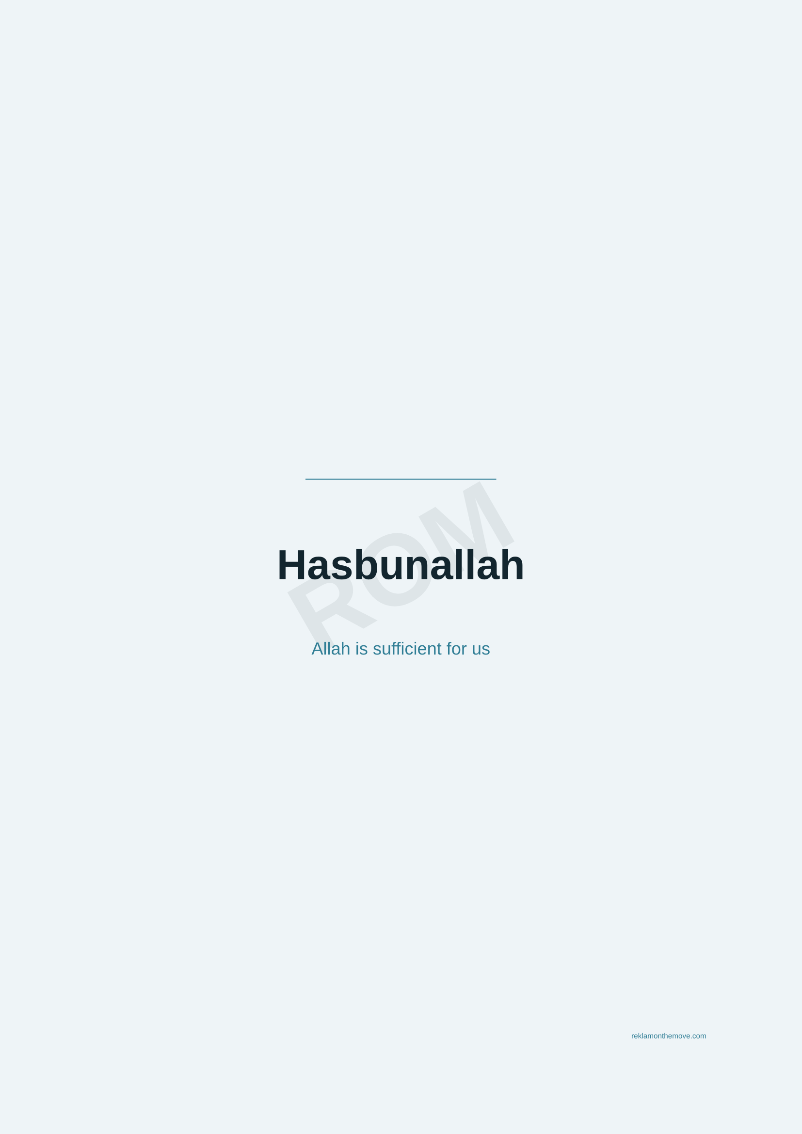 Hasbunallah · Okyanus — ROM dijital ürün önizlemesi (filigranlı)