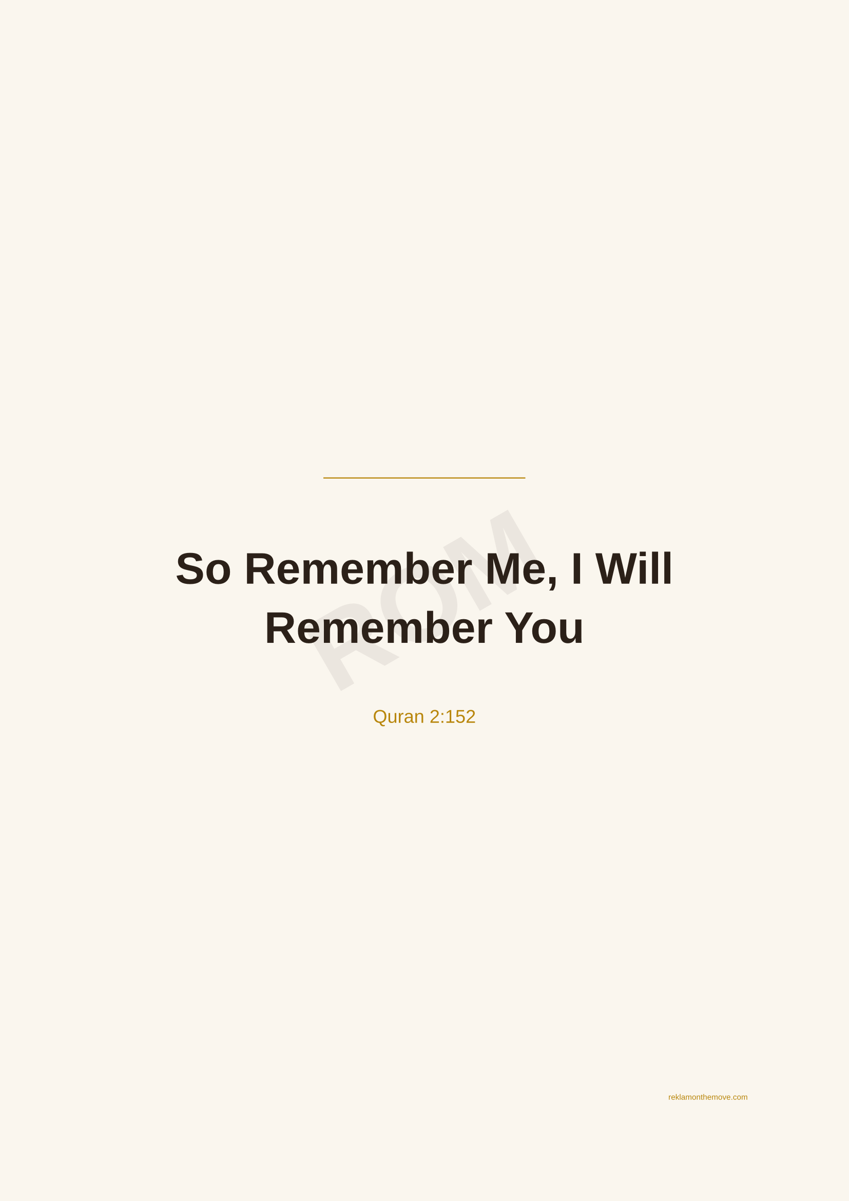 So Remember Me, I Will Remember You · Espresso — ROM dijital ürün önizlemesi (filigranlı)